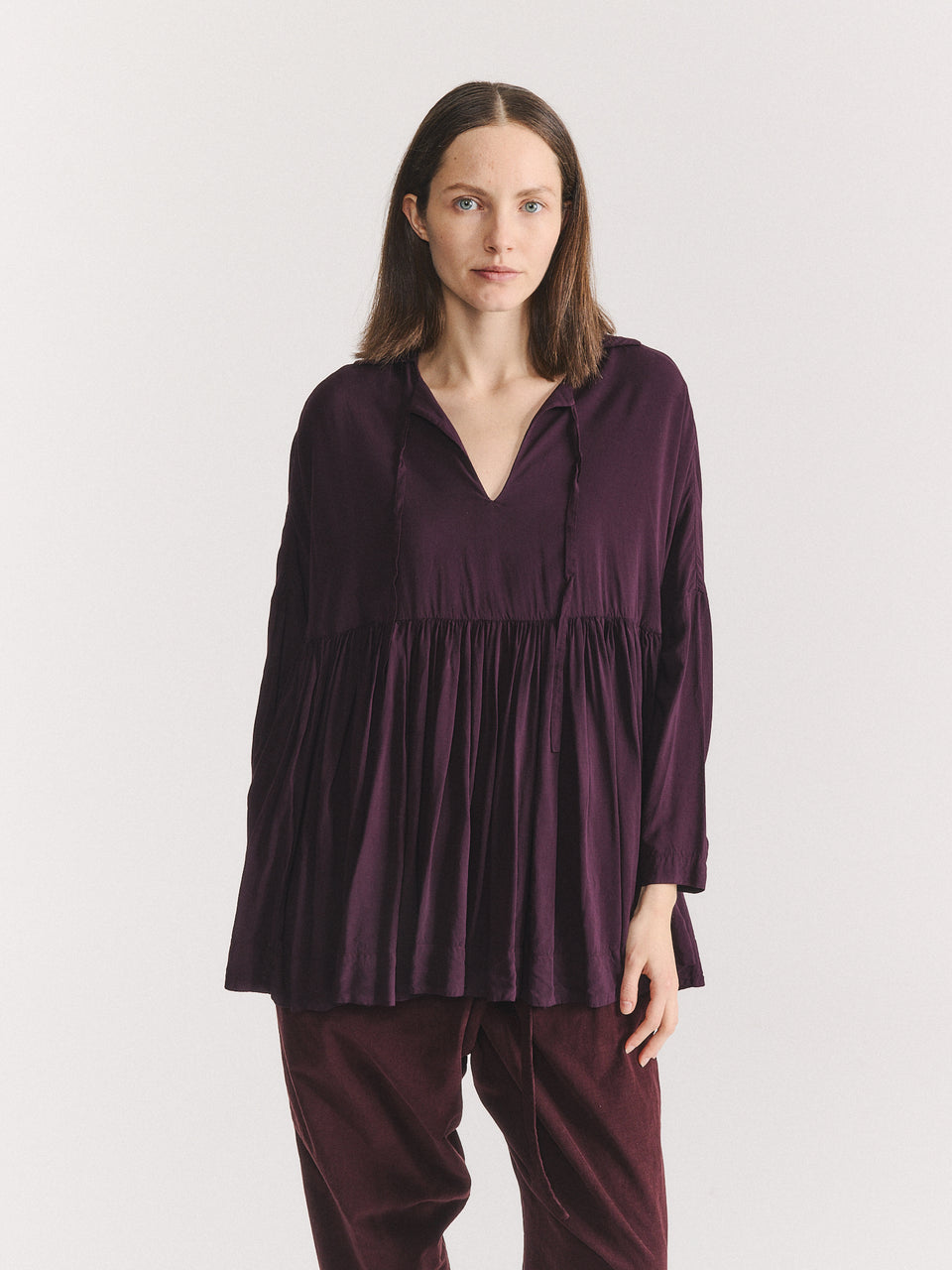 HALLES BB TOP - COSIE - BLACKBERRY
