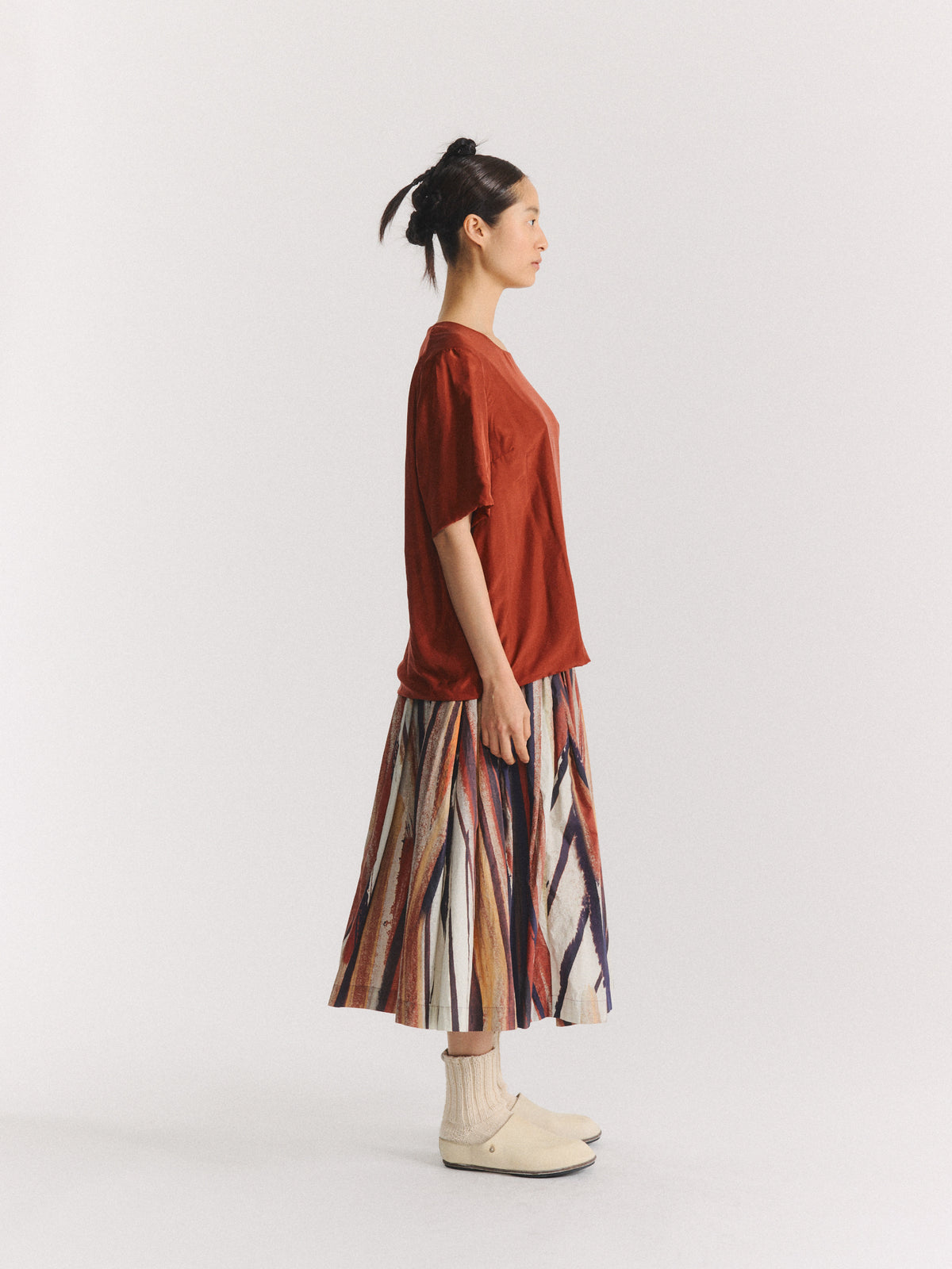 2 LAYERS TOP - L SOIE - TERRE CUITE