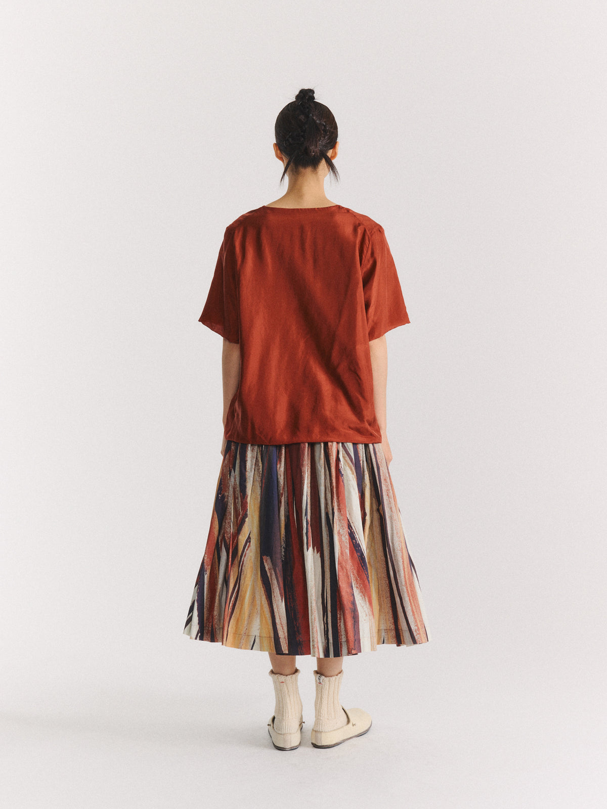 2 LAYERS TOP - L SOIE - TERRE CUITE