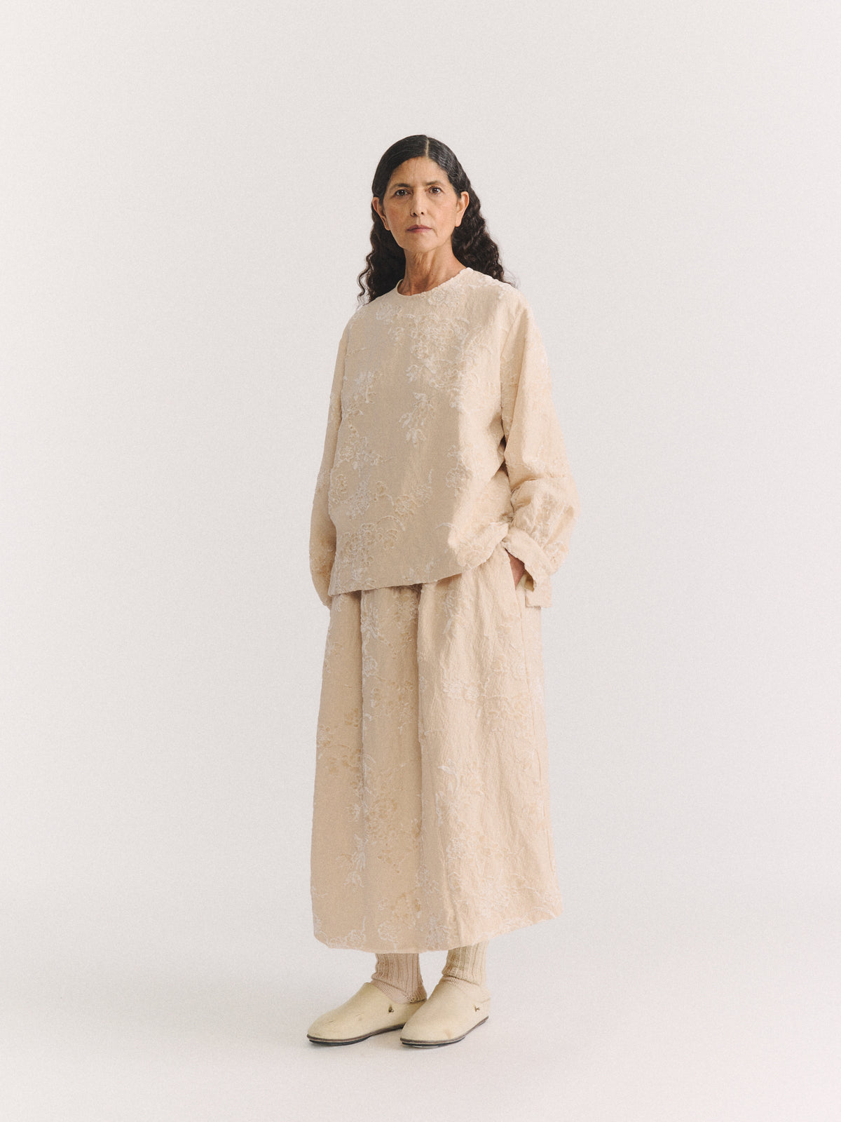 BIGGY TOP - JACQUARD - NATURAL