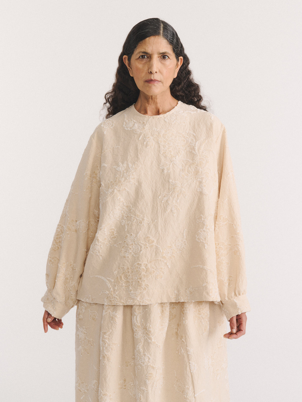 BIGGY TOP - JACQUARD - NATURAL