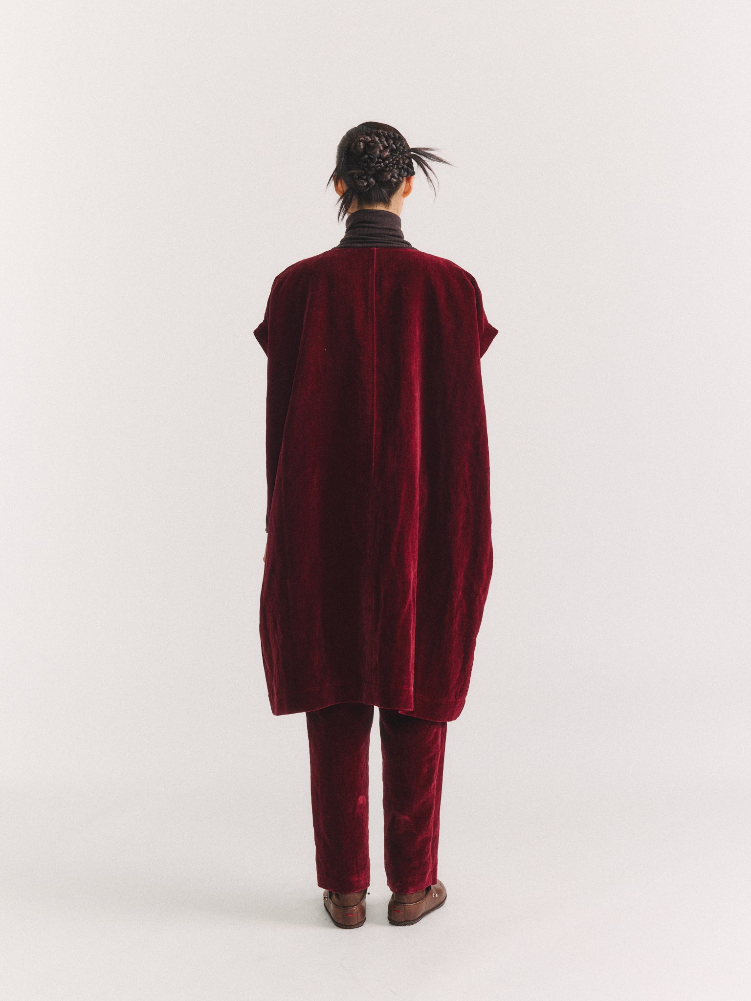 FRANCESCA TUNIC - MID VELVET - PRUNE