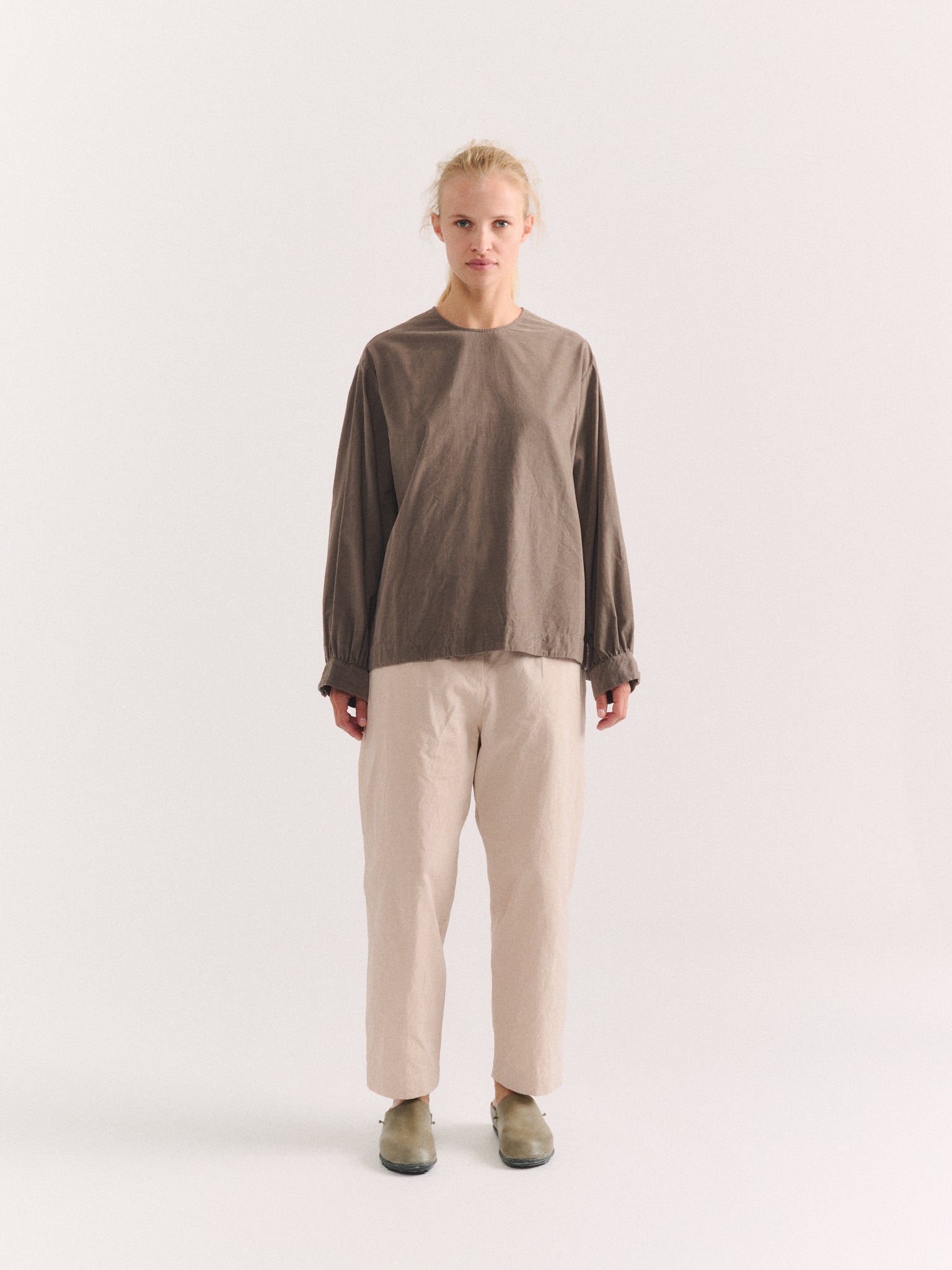 BIGGY TOP  - PIN CORD - LIGHT KHAKI