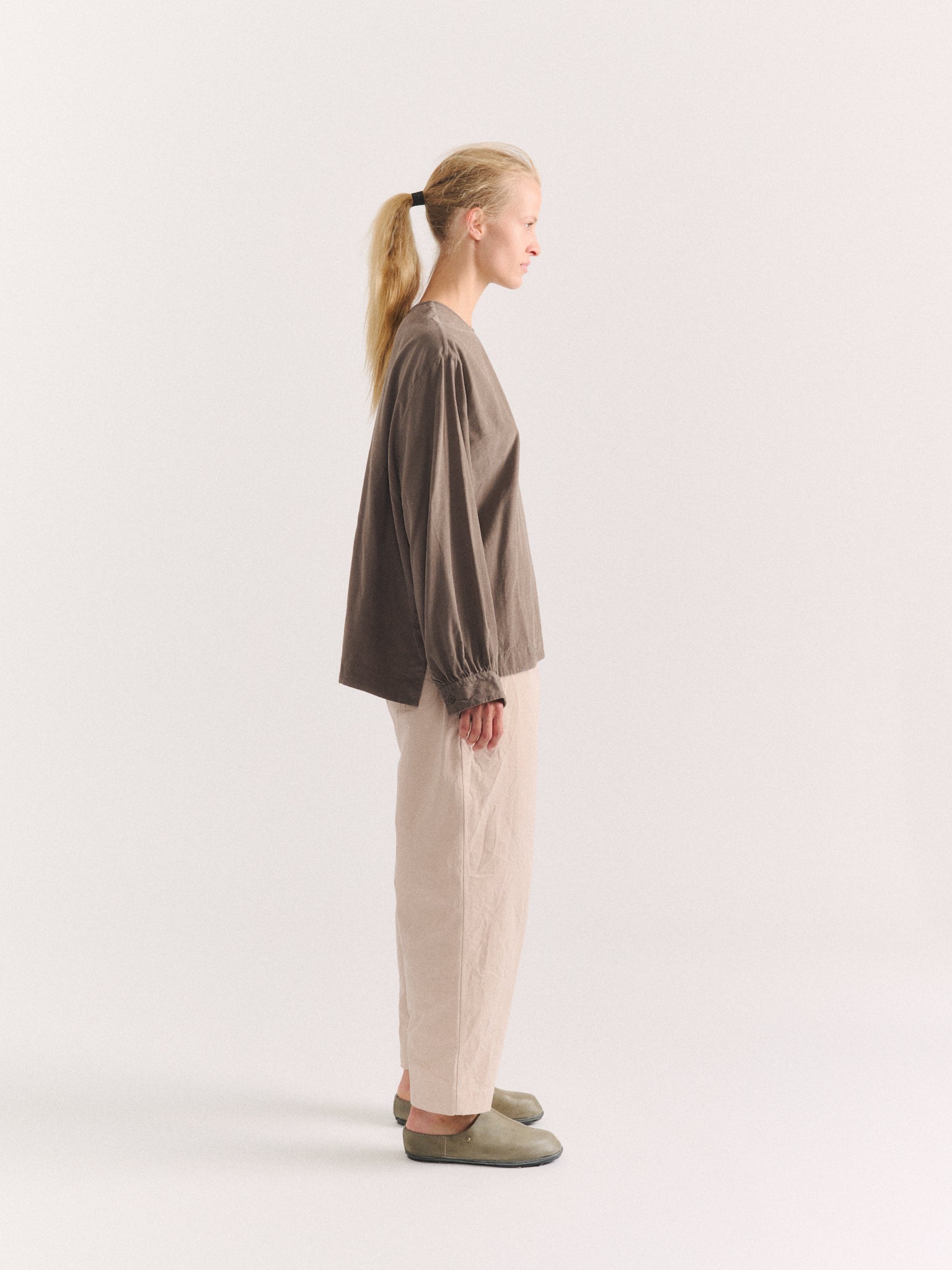 BIGGY TOP  - PIN CORD - LIGHT KHAKI