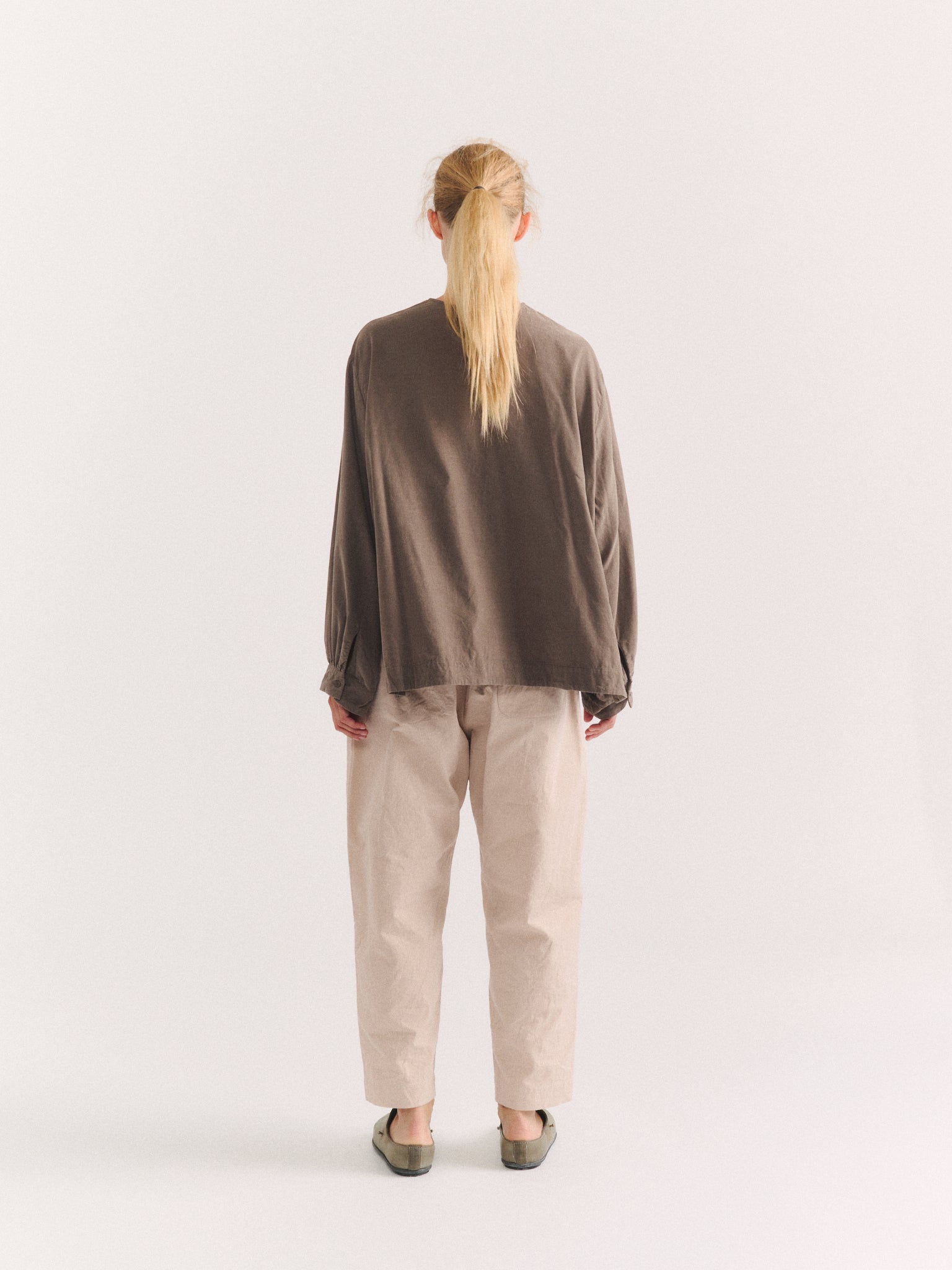 BIGGY TOP  - PIN CORD - LIGHT KHAKI