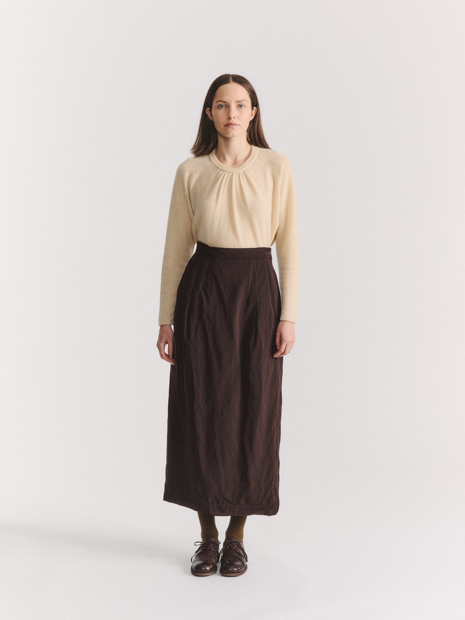 AURELIE SKIRT - DRY WOOL - BUNGA