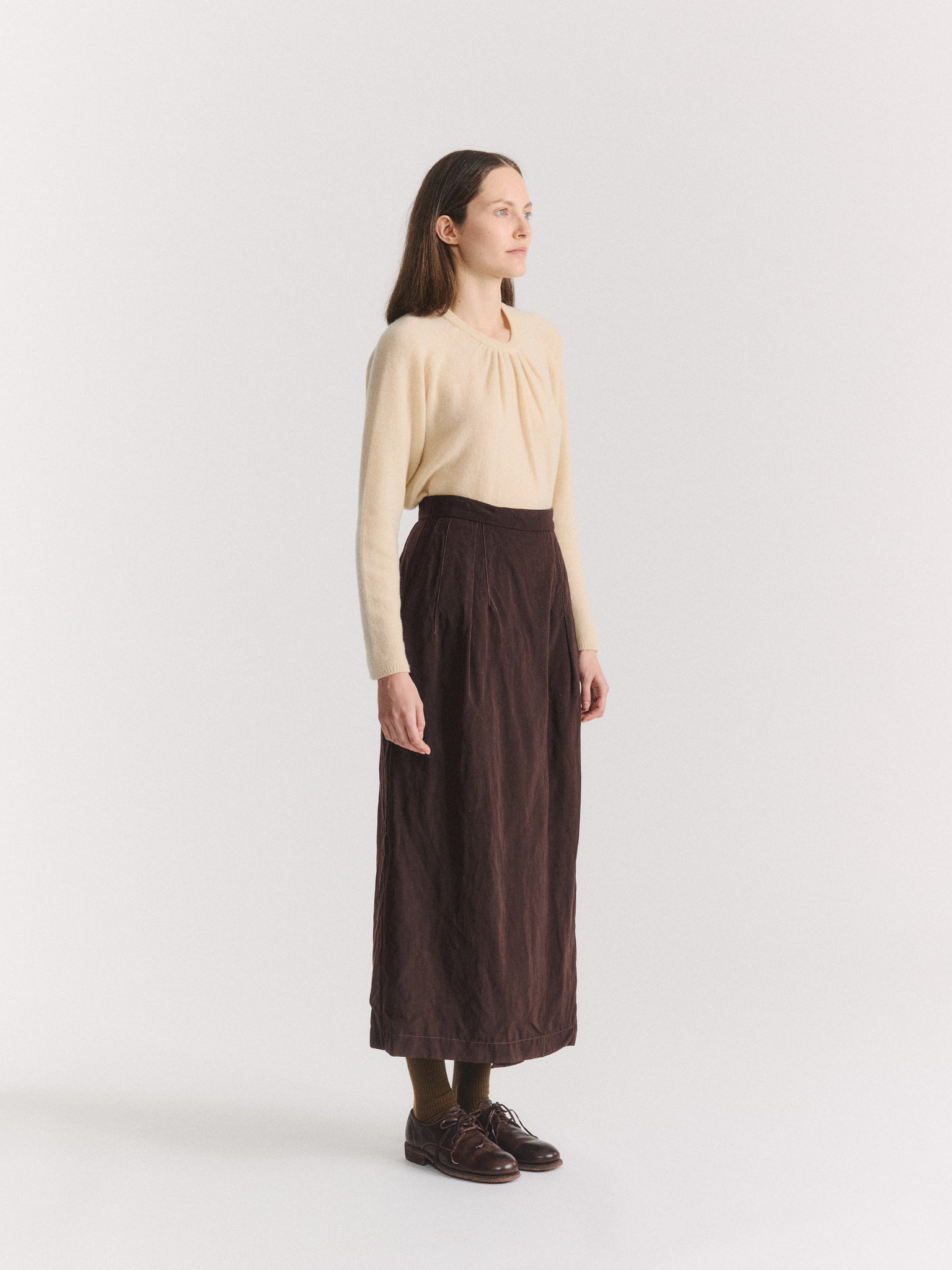 AURELIE SKIRT - DRY WOOL - BUNGA