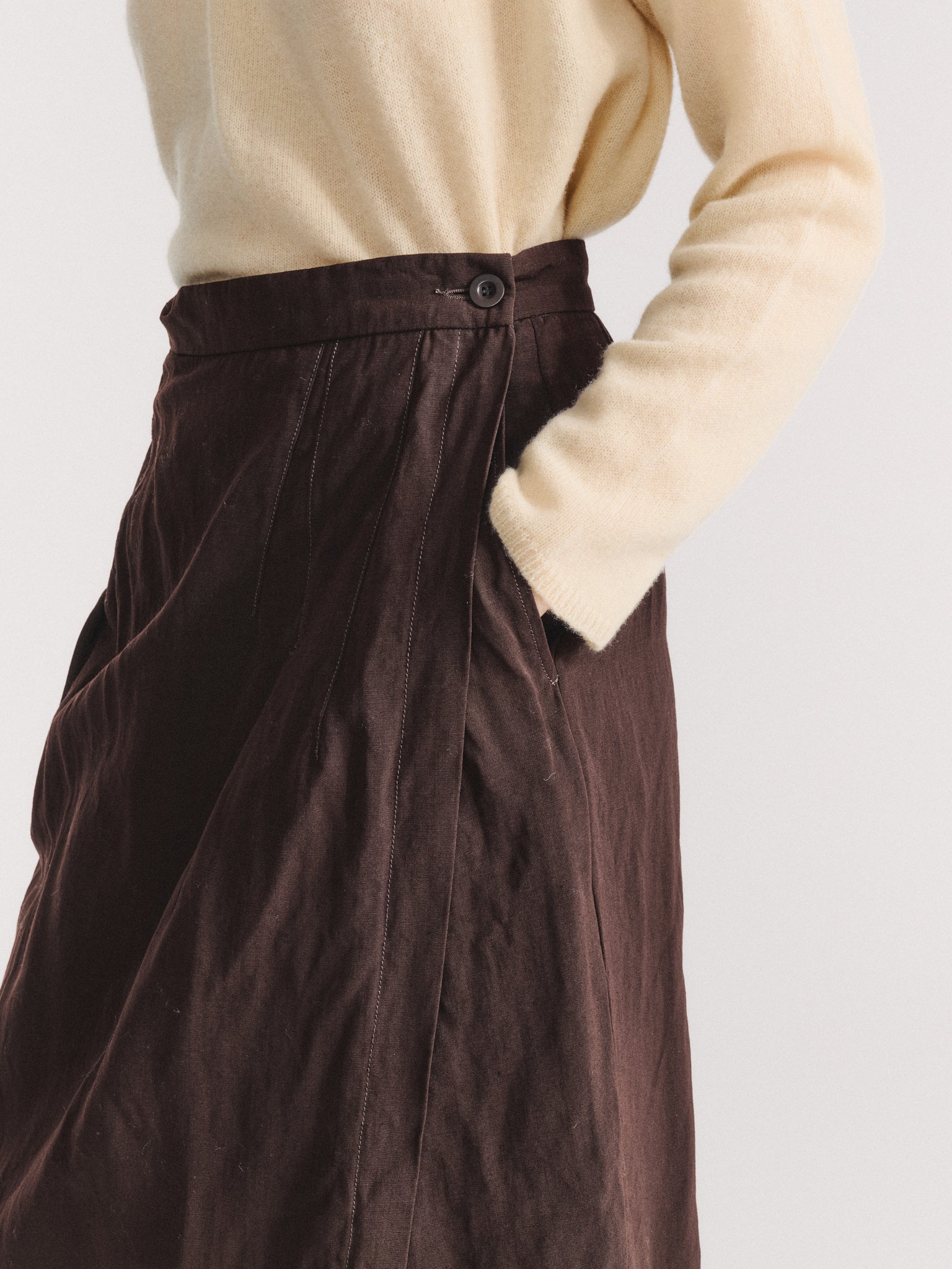 AURELIE SKIRT - DRY WOOL - BUNGA