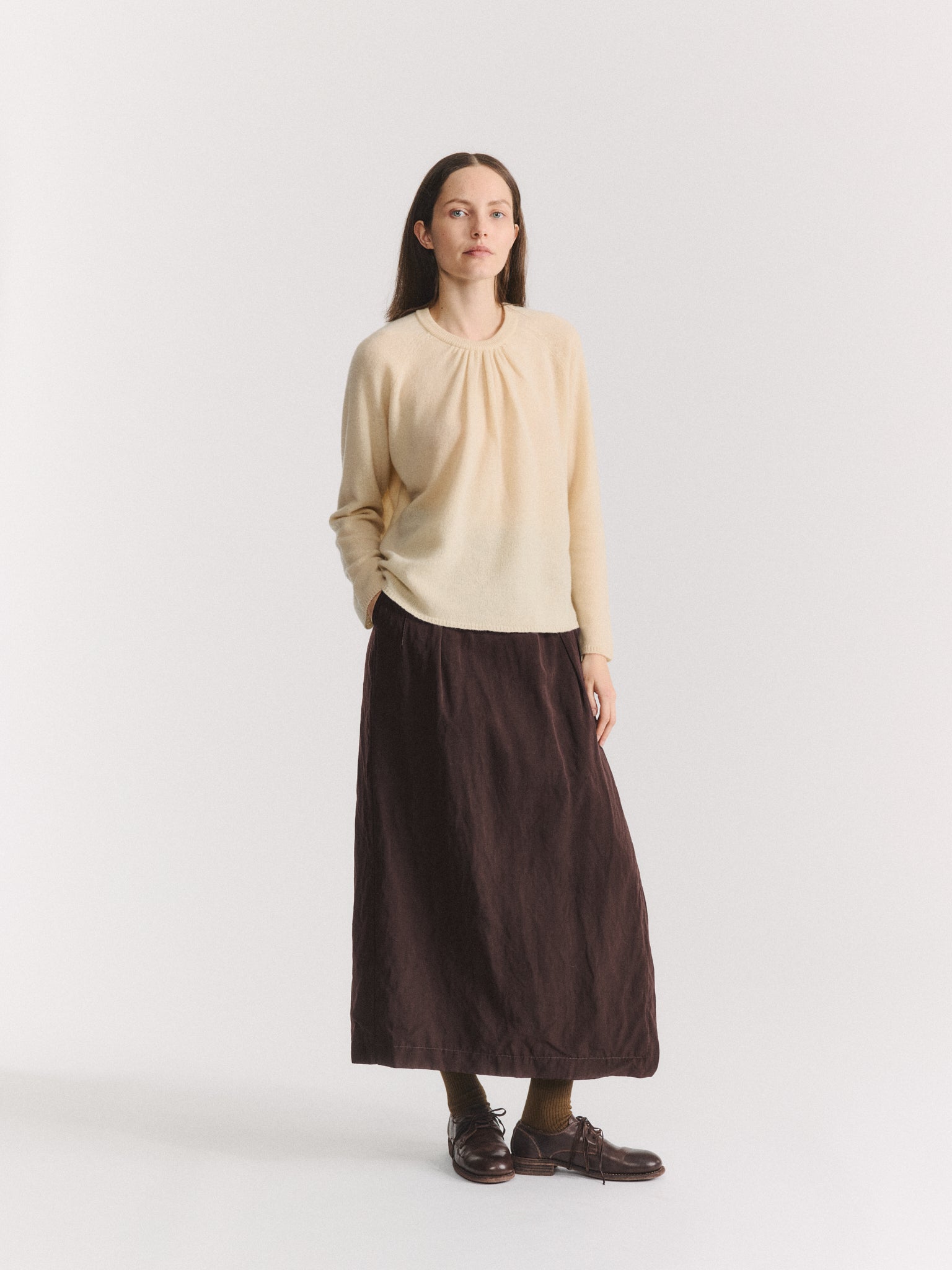 AURELIE SKIRT - DRY WOOL - BUNGA