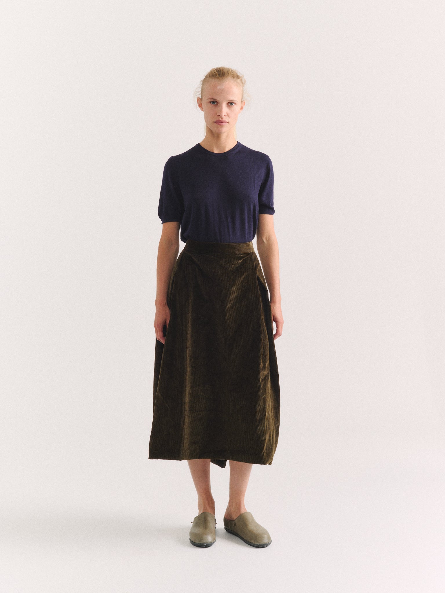 MOON SKIRT - H CORD - MOSS