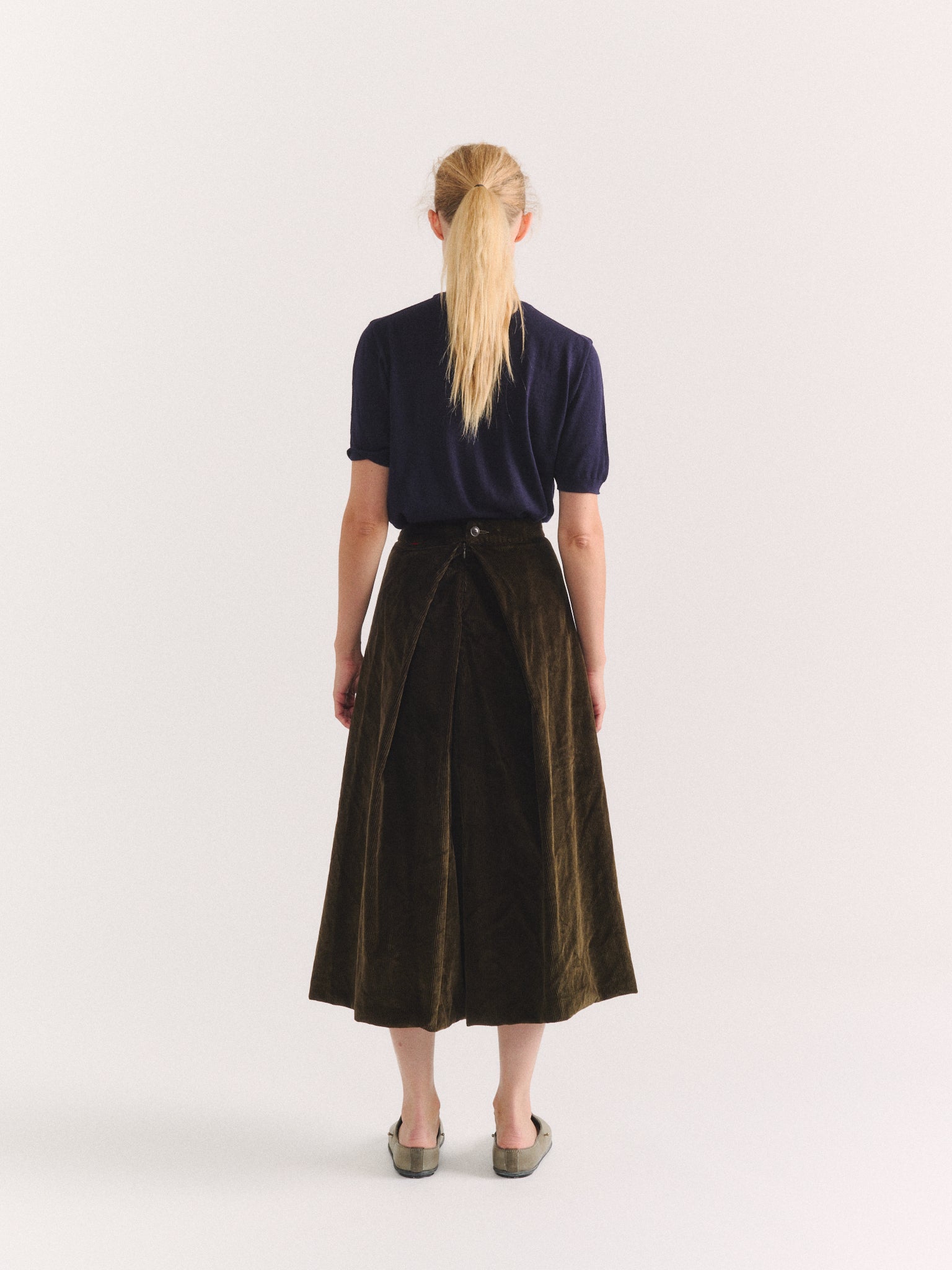 MOON SKIRT - H CORD - MOSS
