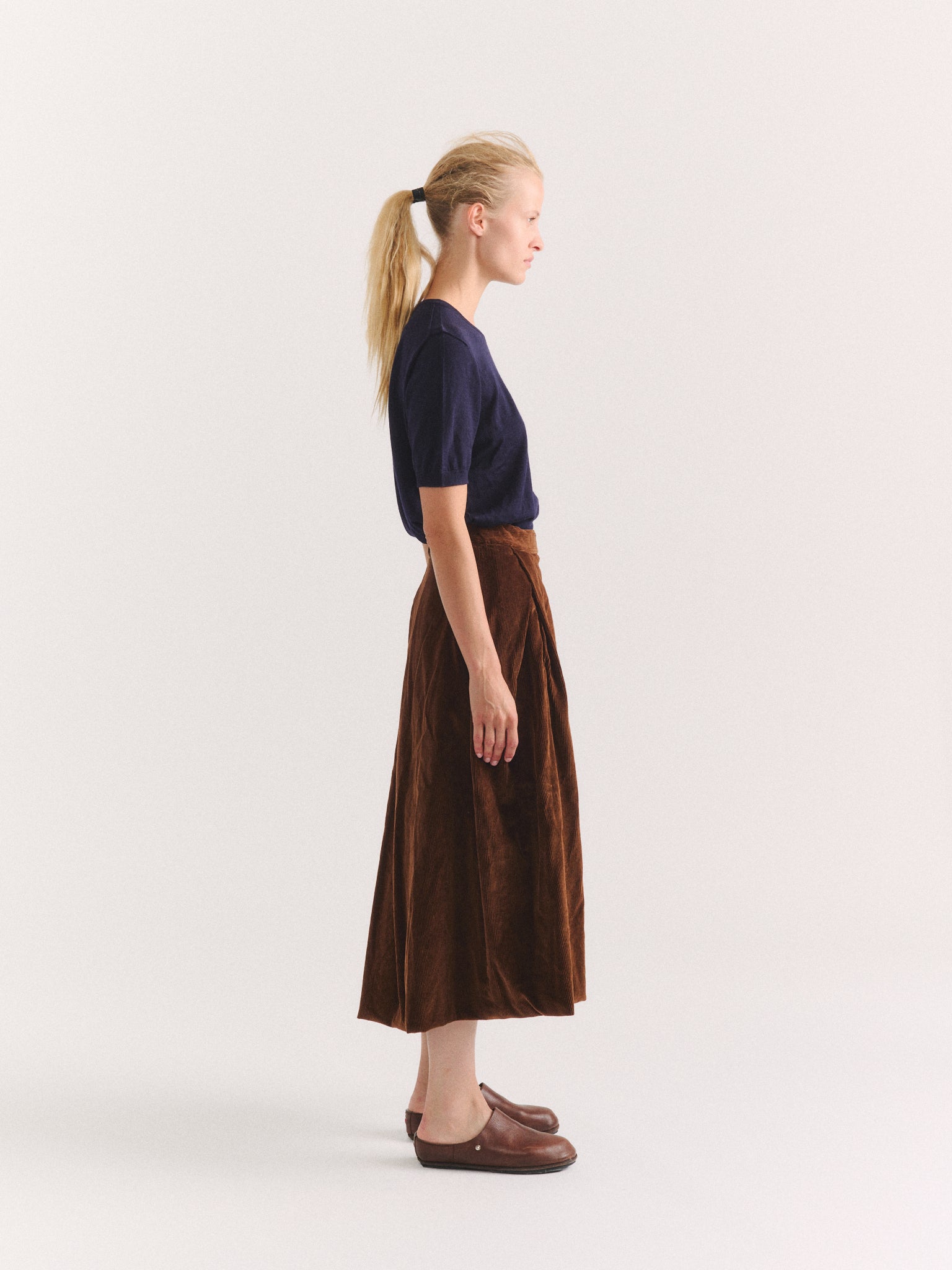 MOON SKIRT - H CORD - TAN