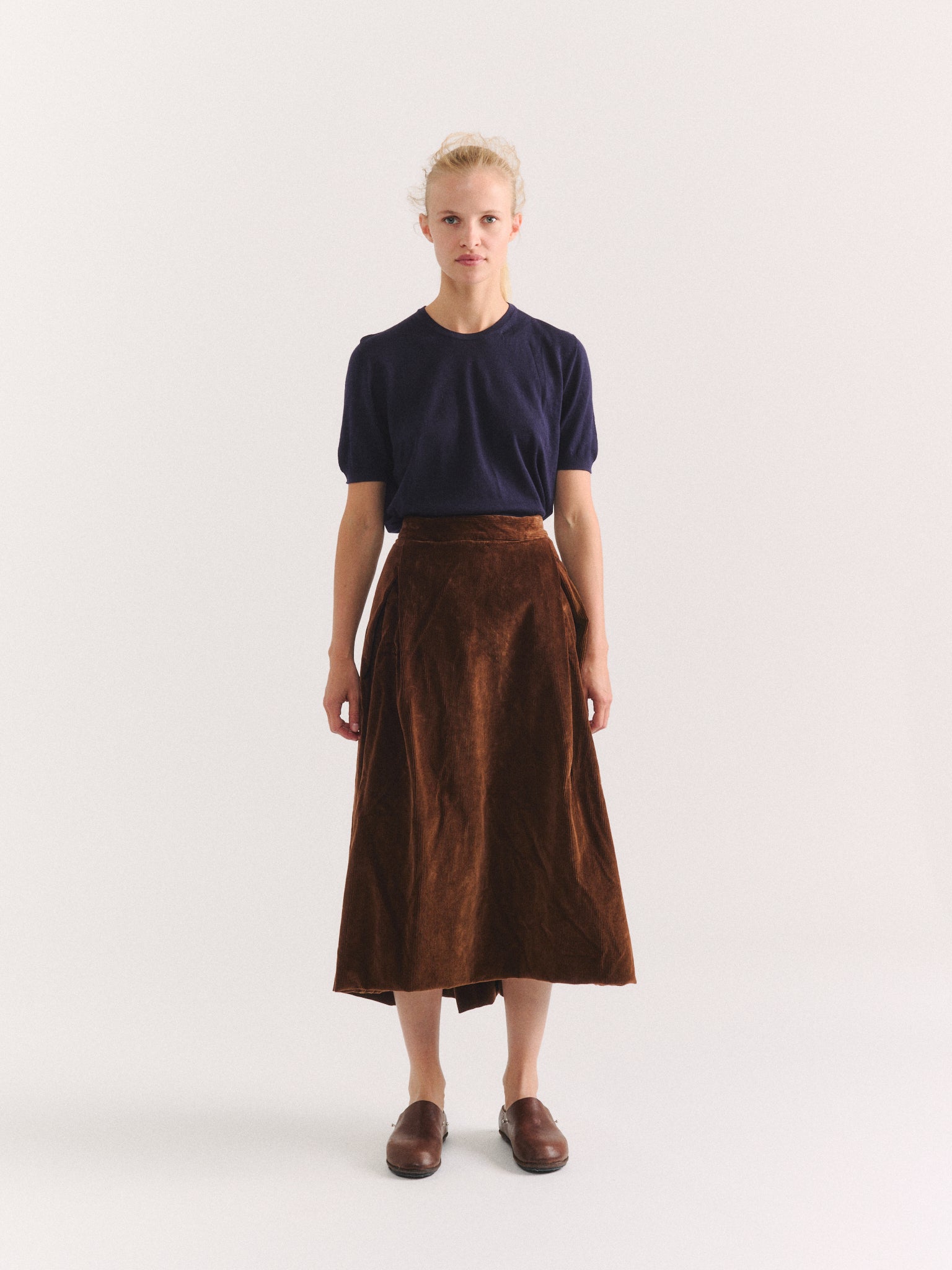 MOON SKIRT - H CORD - TAN