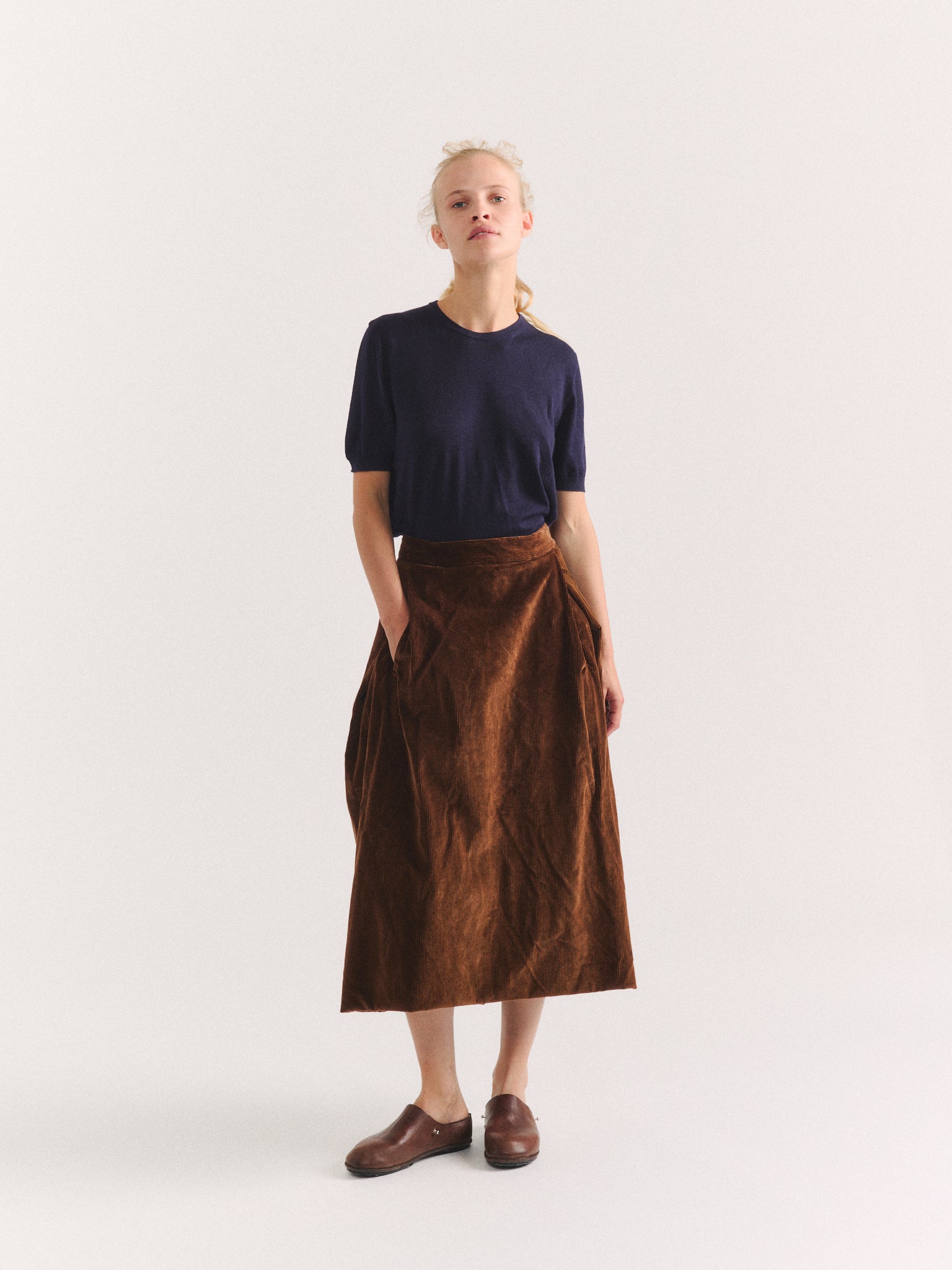 MOON SKIRT - H CORD - TAN