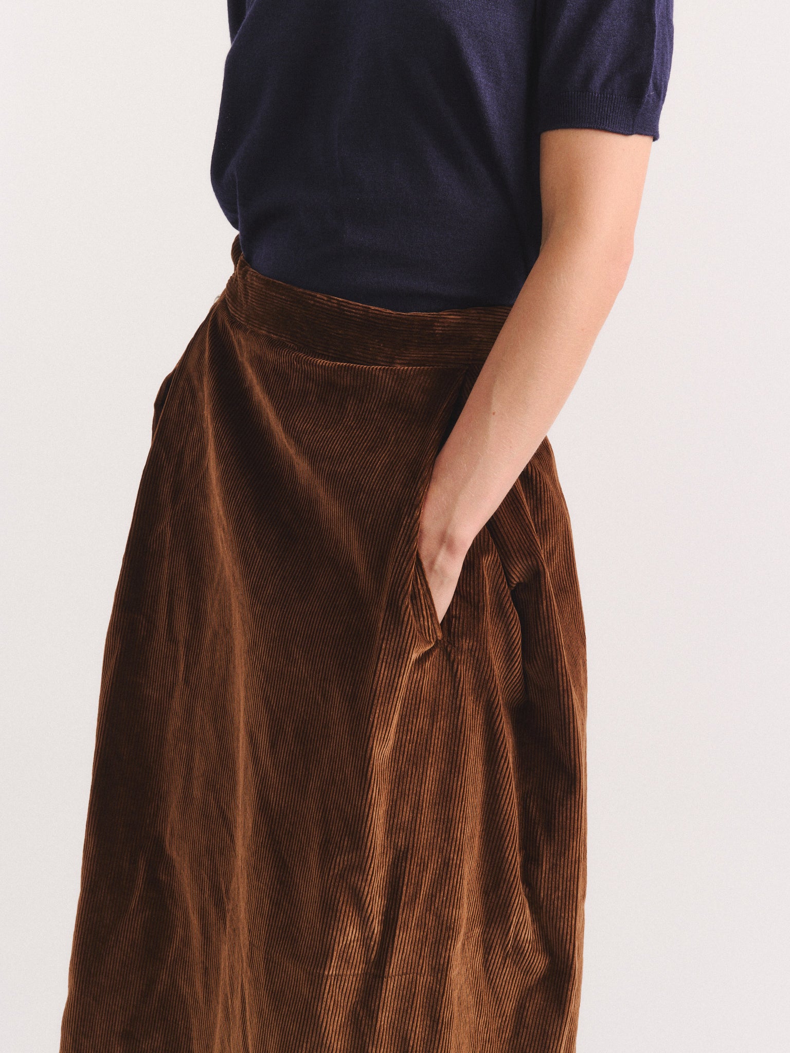 MOON SKIRT - H CORD - TAN