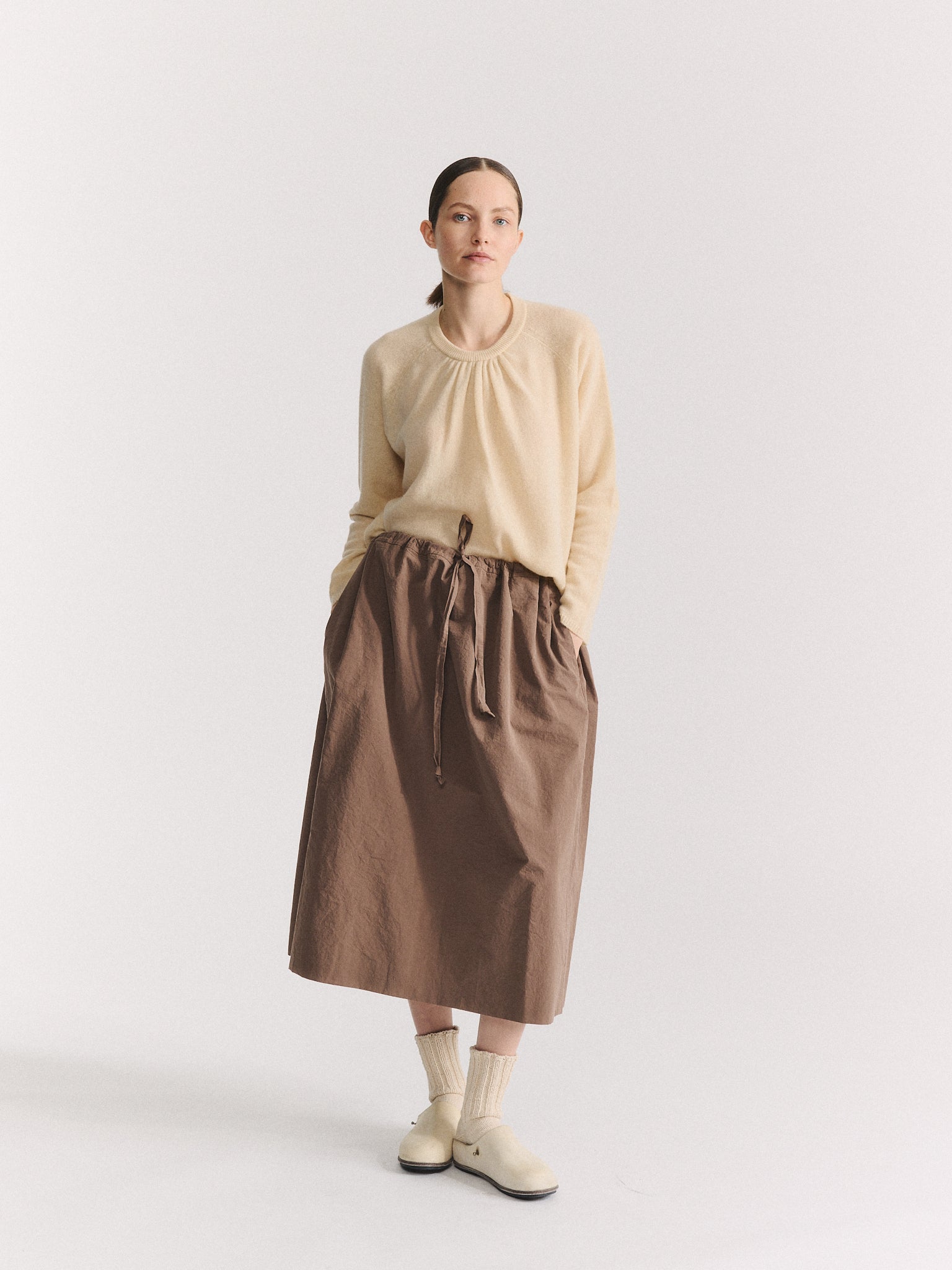 JENNIE SKIRT - PAPER COT - CLAY