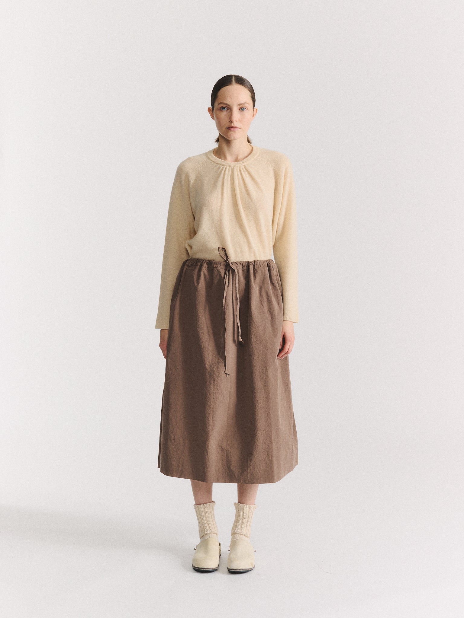 JENNIE SKIRT - PAPER COT - CLAY