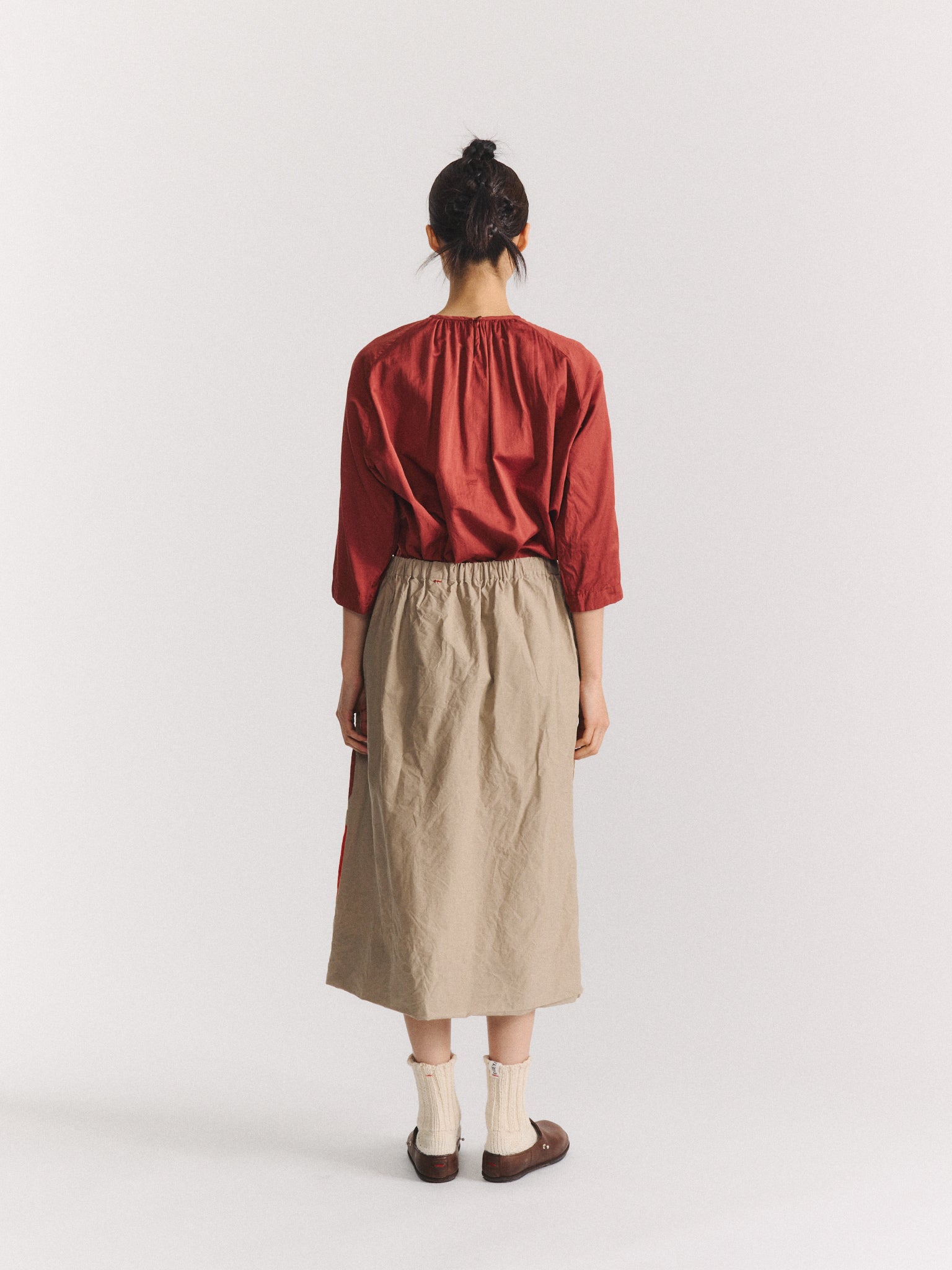 FLORAL PATCHWORK SKIRT - L WAX - MIXED COLORS