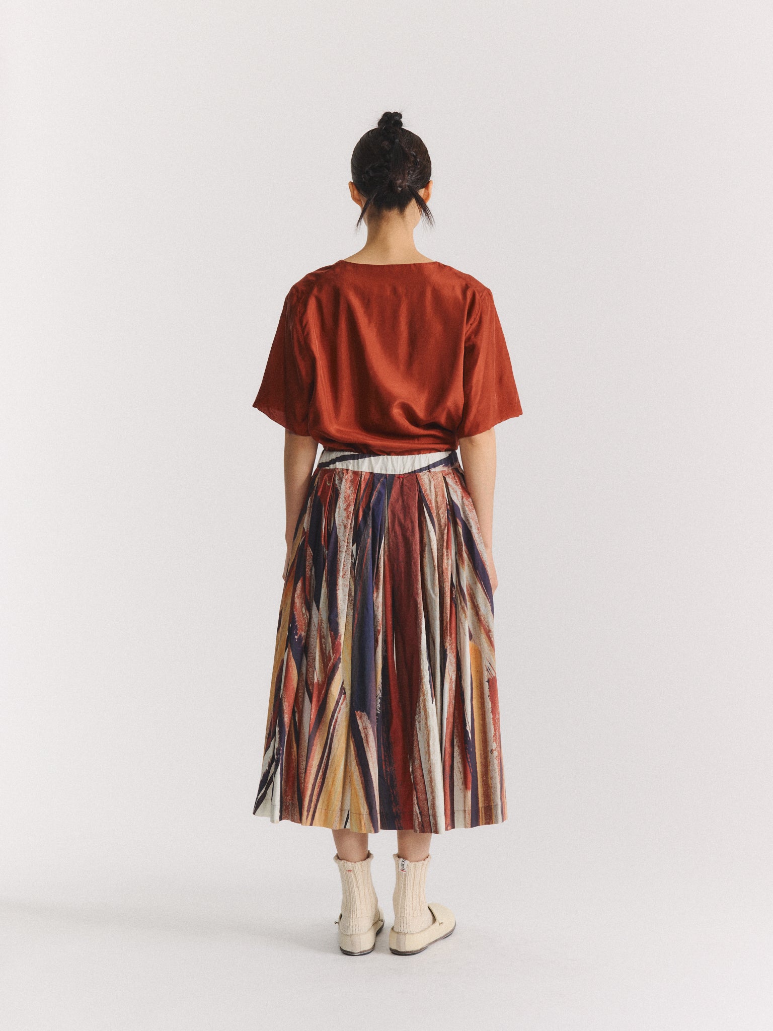 DOUBLE RIDEAUX SKIRT - L COT PRINT - PRINT 1