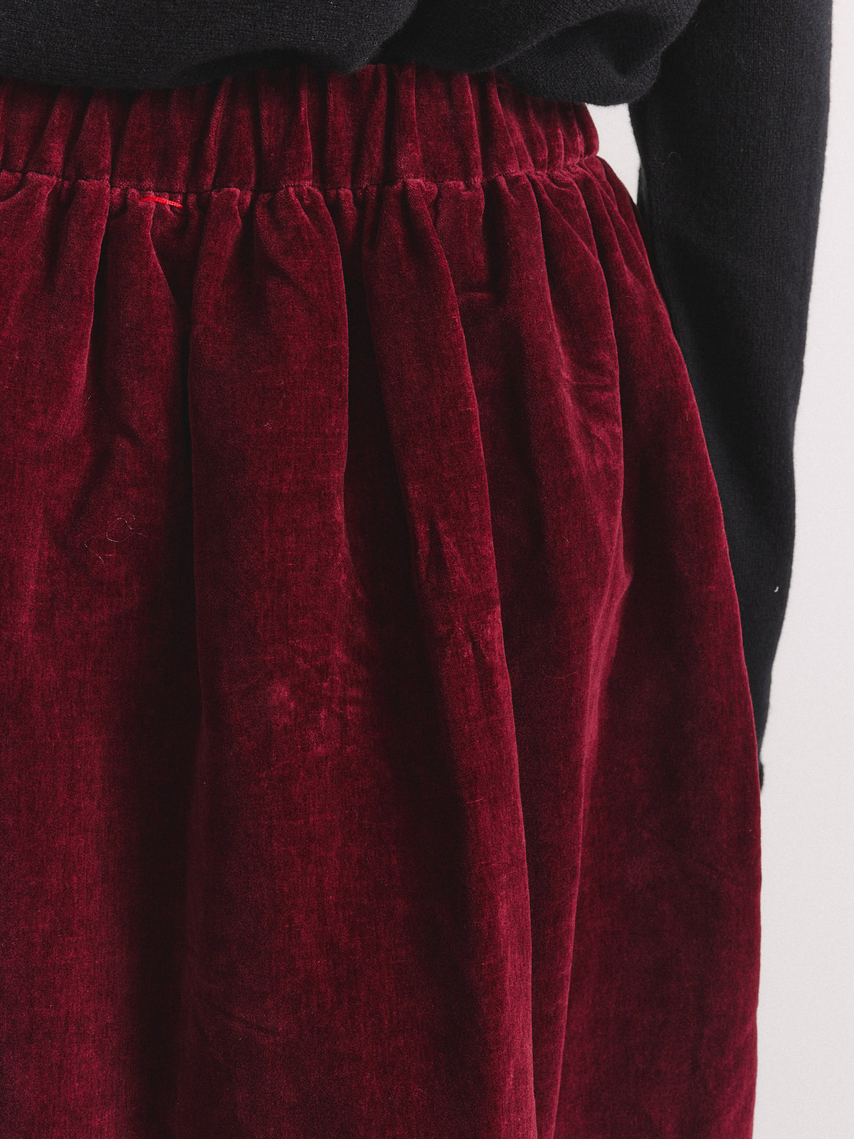 GHOSTY SKIRT - MID VELVET - PRUNE