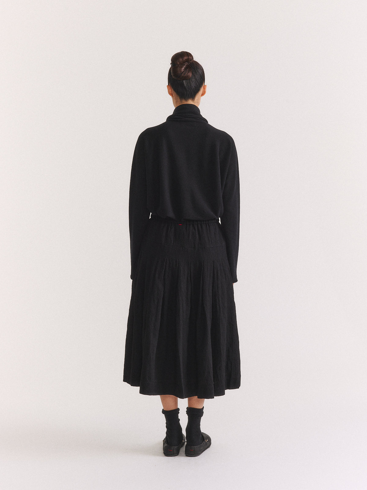 RIVA SKIRT - OPEN WEAVE - BLACK