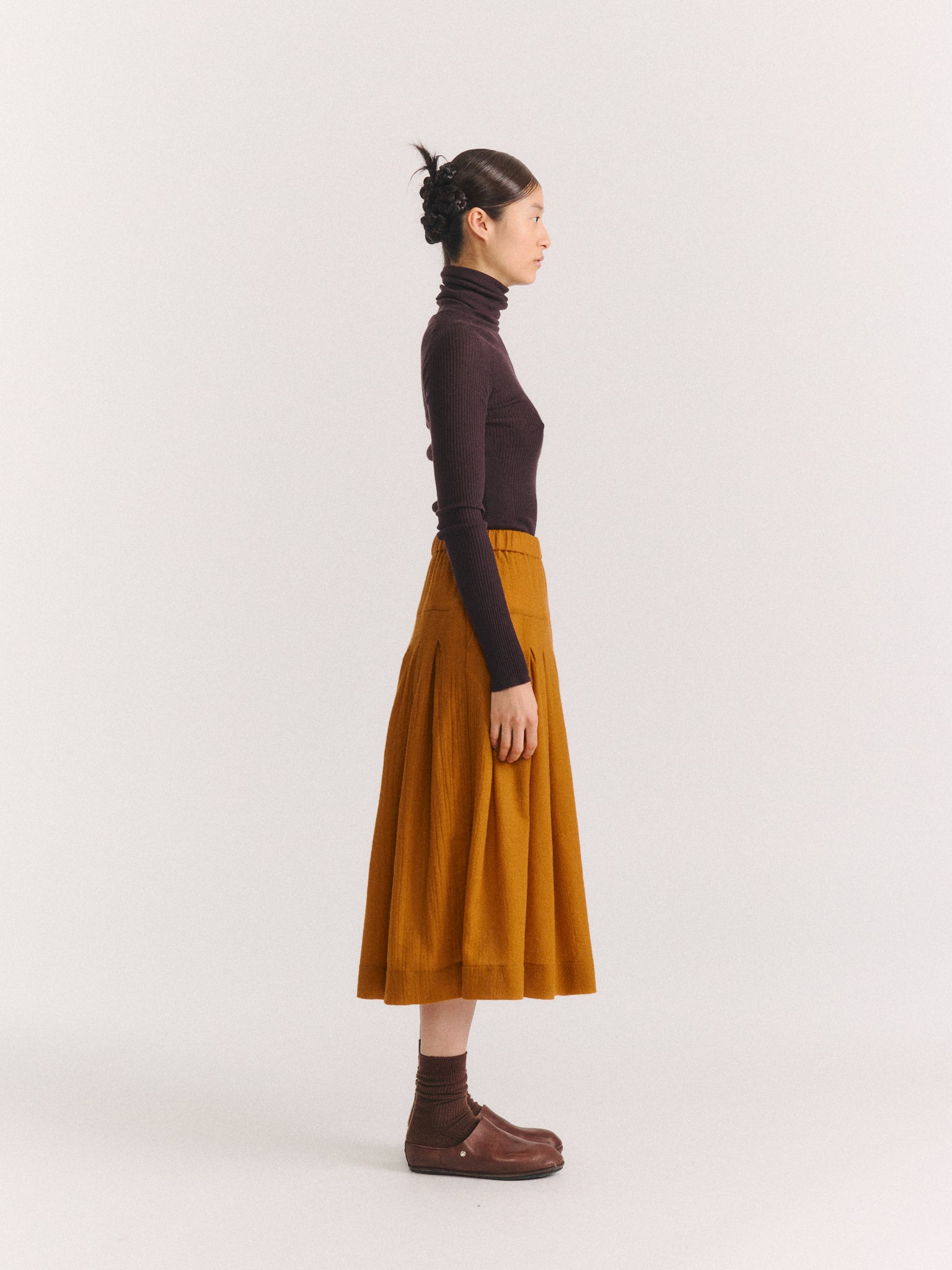 RIVA SKIRT - OPEN WEAVE - GOLD