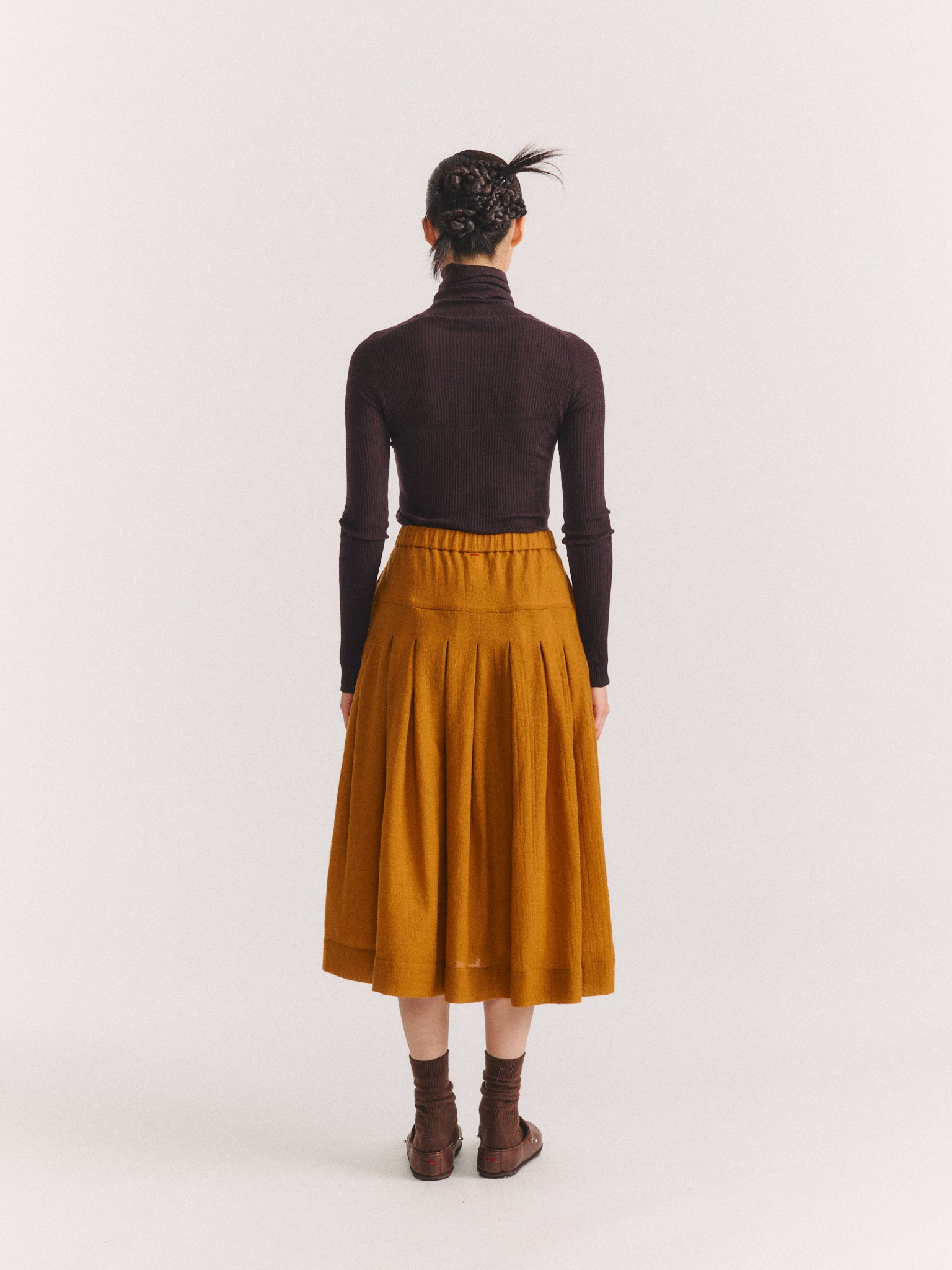RIVA SKIRT - OPEN WEAVE - GOLD