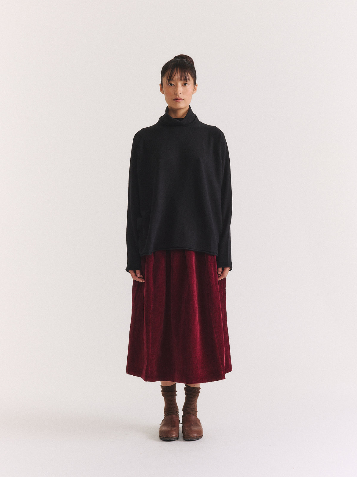 CHIMNEY SEAMLESS JUMPER - CASH - BLACK