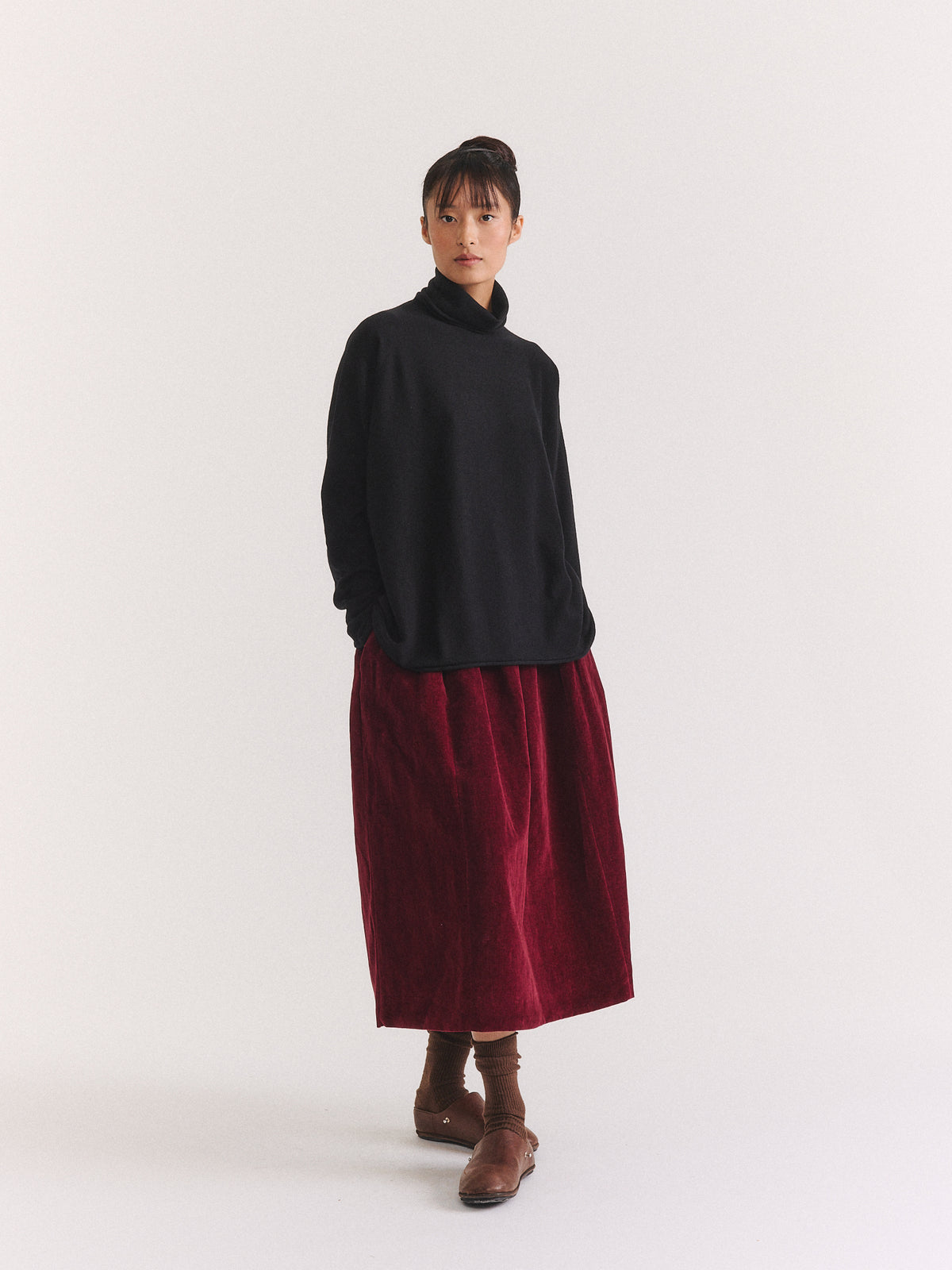 CHIMNEY SEAMLESS JUMPER - CASH - BLACK