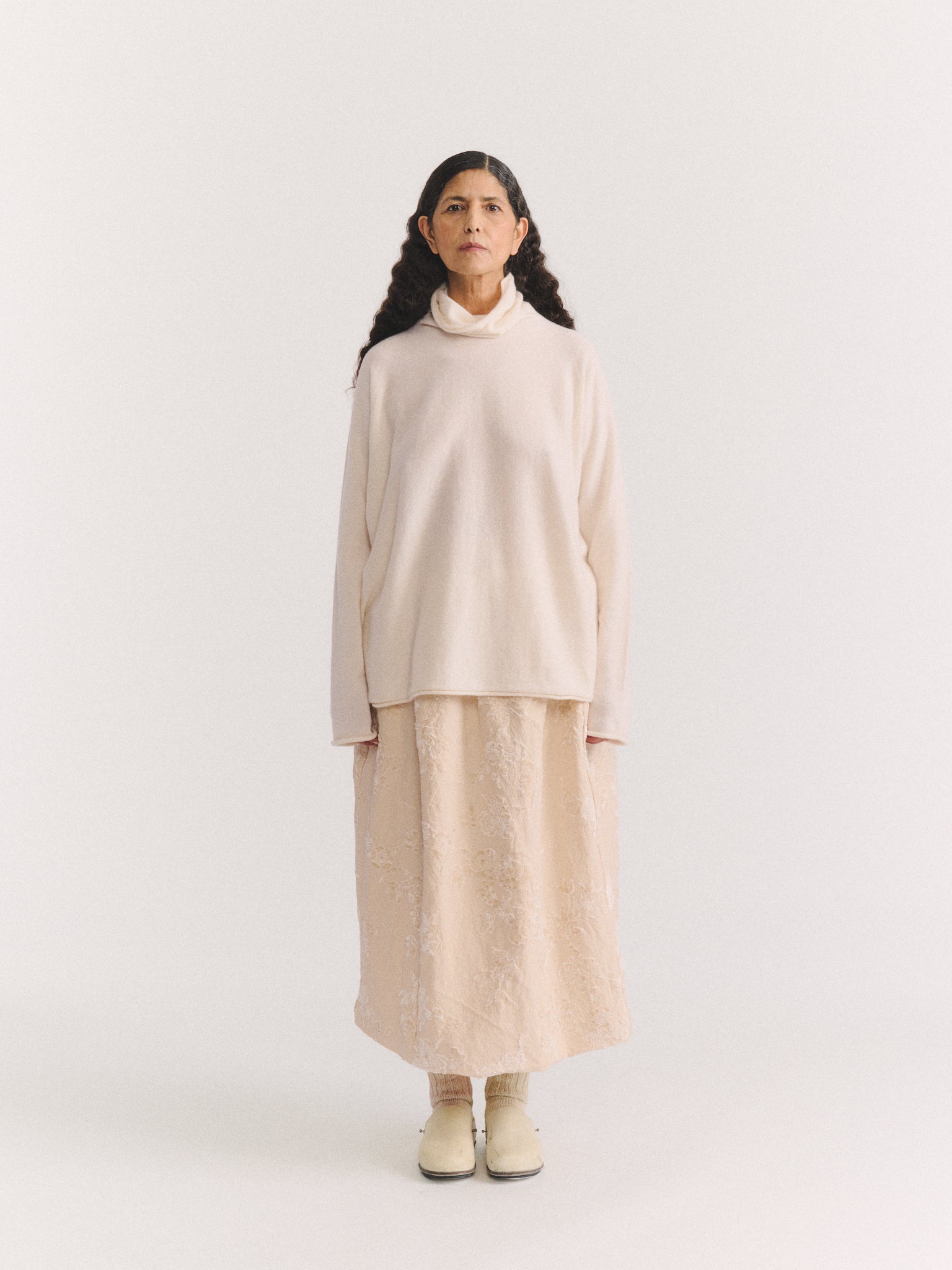 CHIMNEY SEAMLESS JUMPER - CASH - PORCELAIN