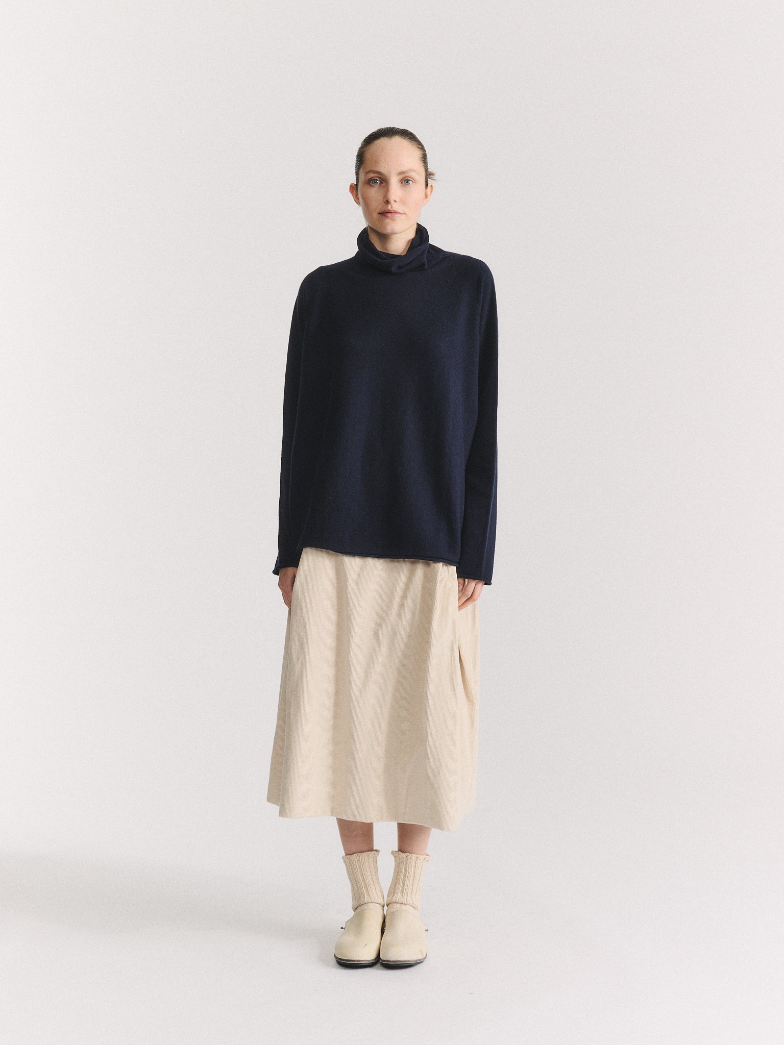 PULL CHIMNEY SEAMLESS - CACHEMIRE - NUIT