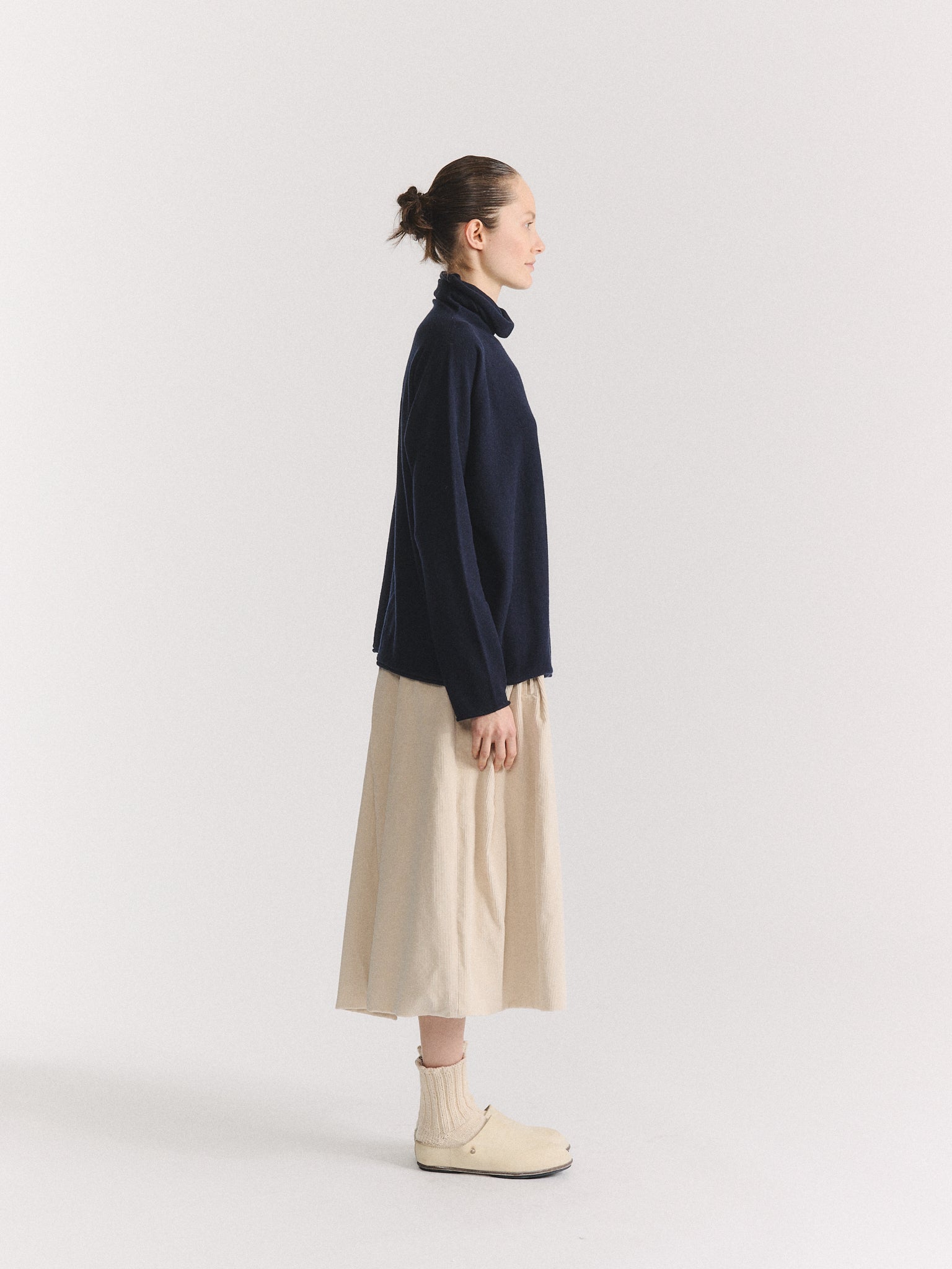 PULL CHIMNEY SEAMLESS - CACHEMIRE - NUIT