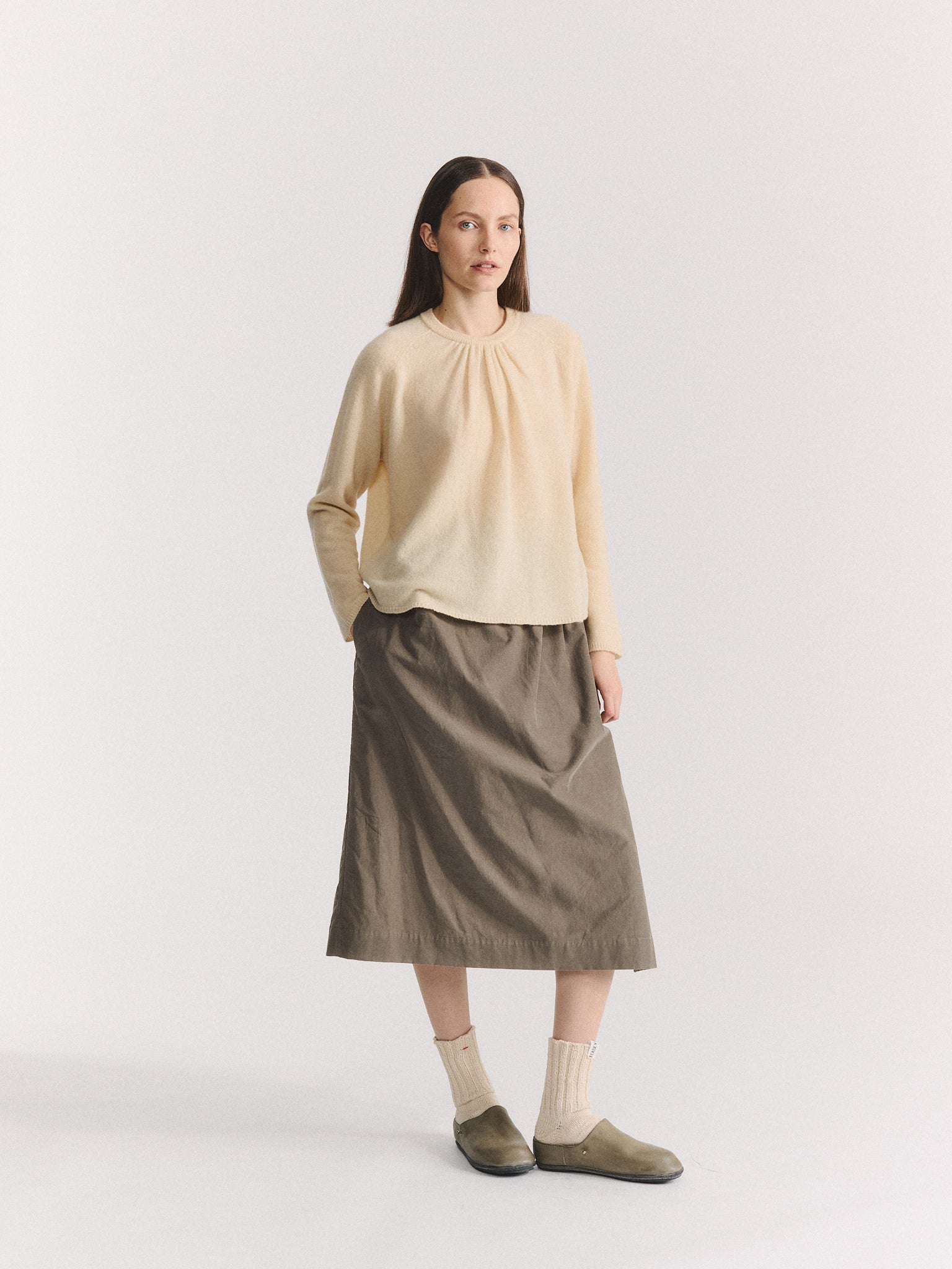 JENNIE JUMPER -  WOOCASH - ECRU