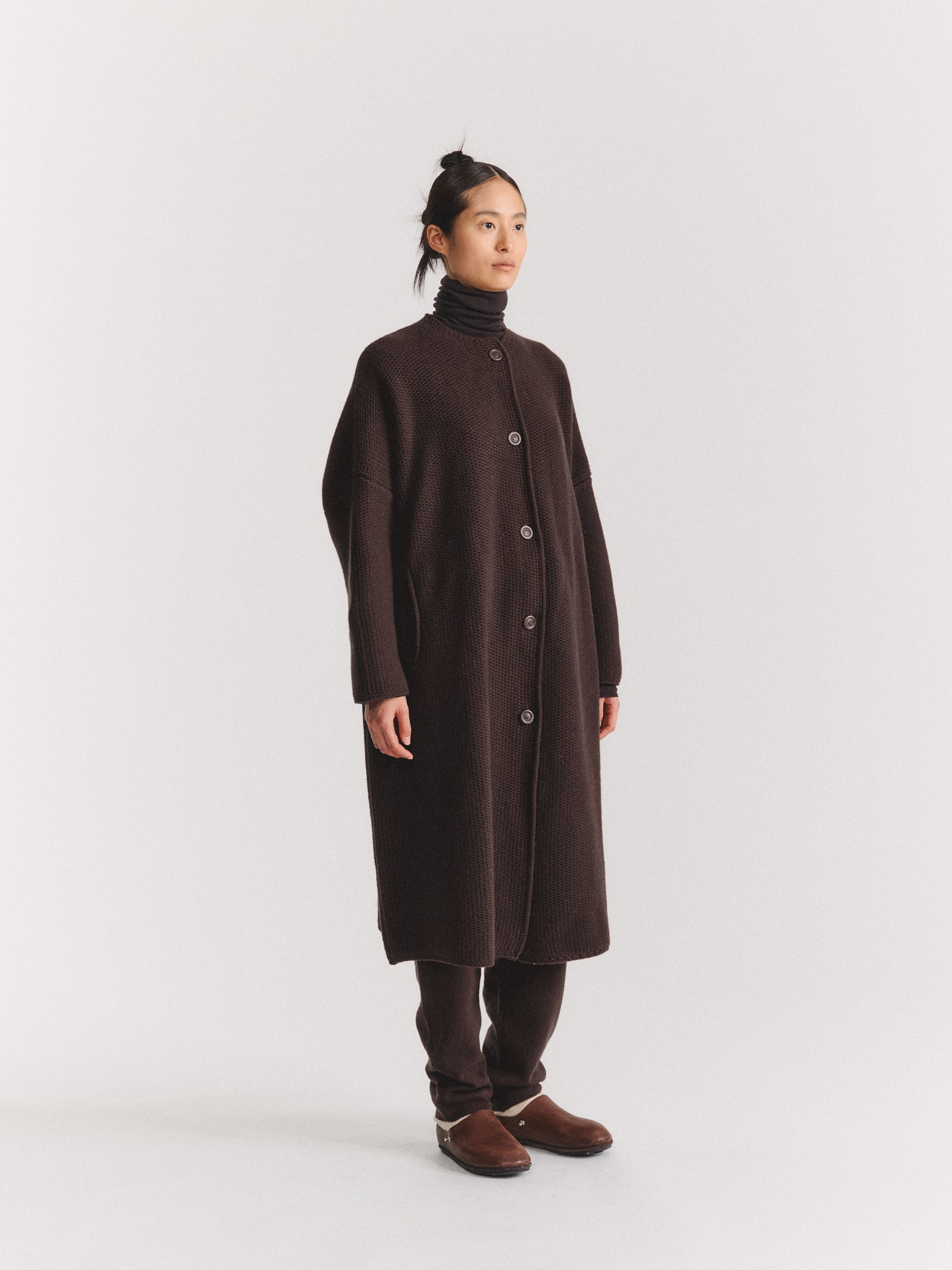 ROVER COAT - WOOLY - EBONY