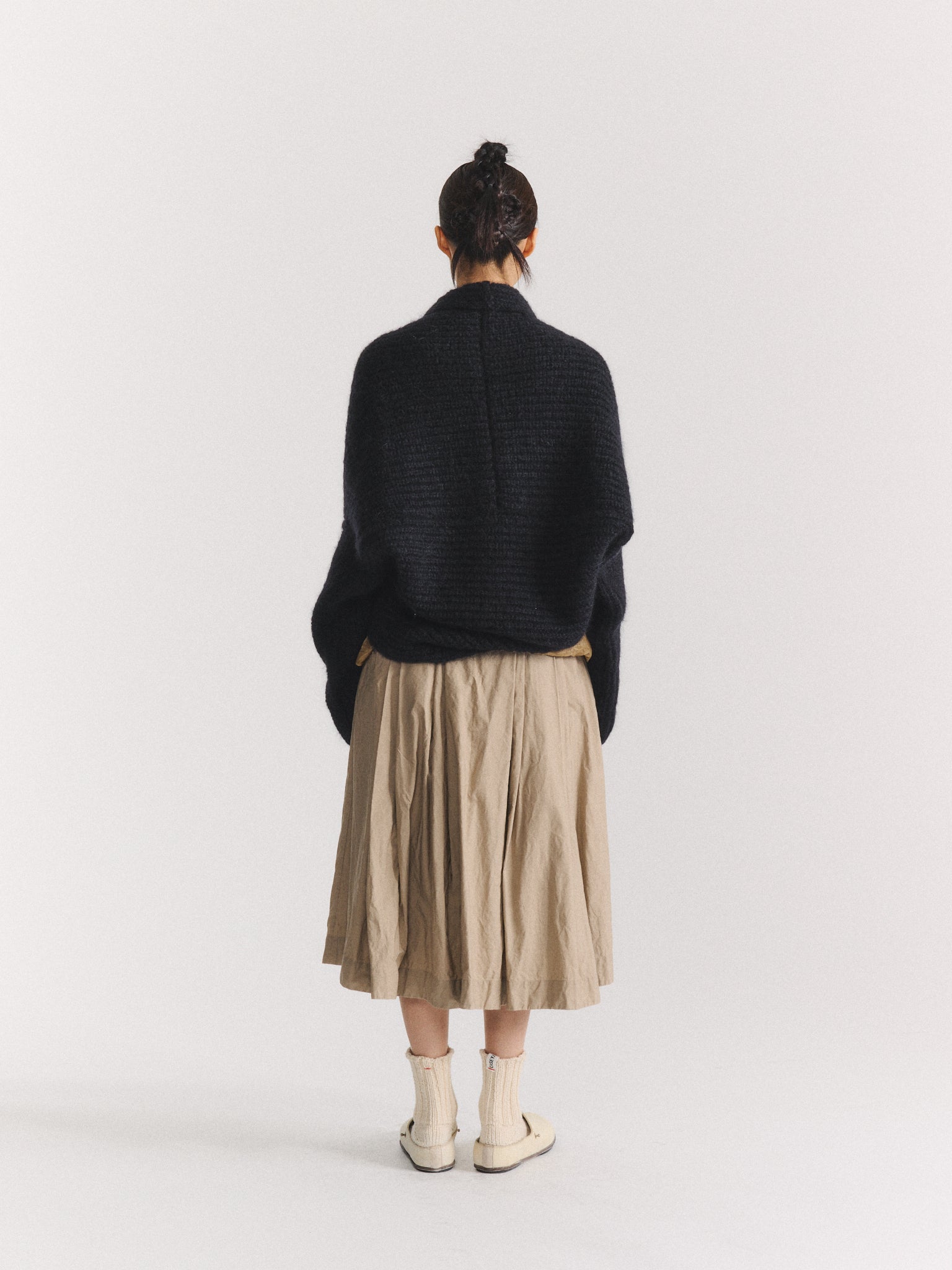 CARDIGAN - MOHWOOL - NOIR