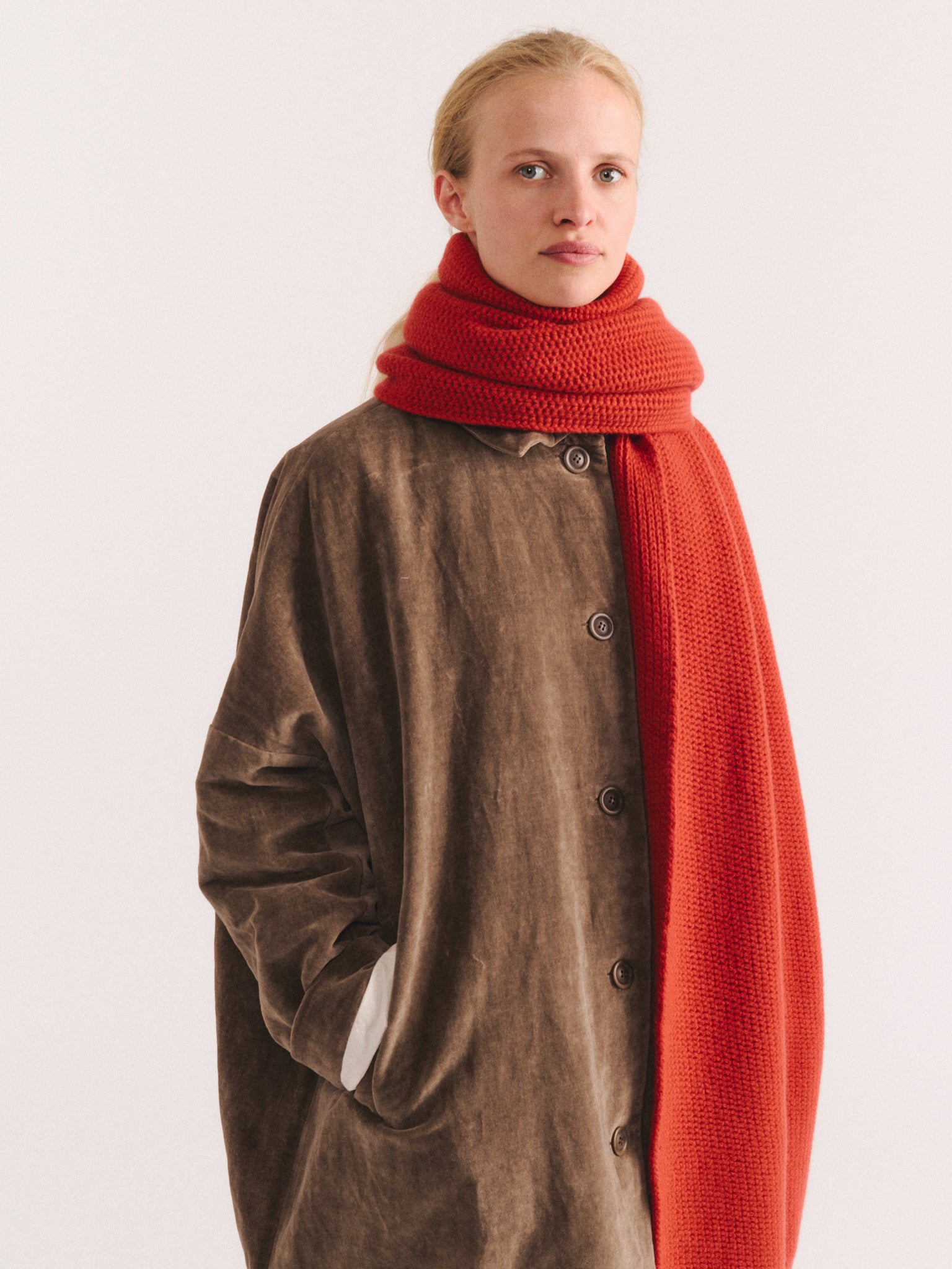 ROVER SCARF - WOOLY - TABASCO