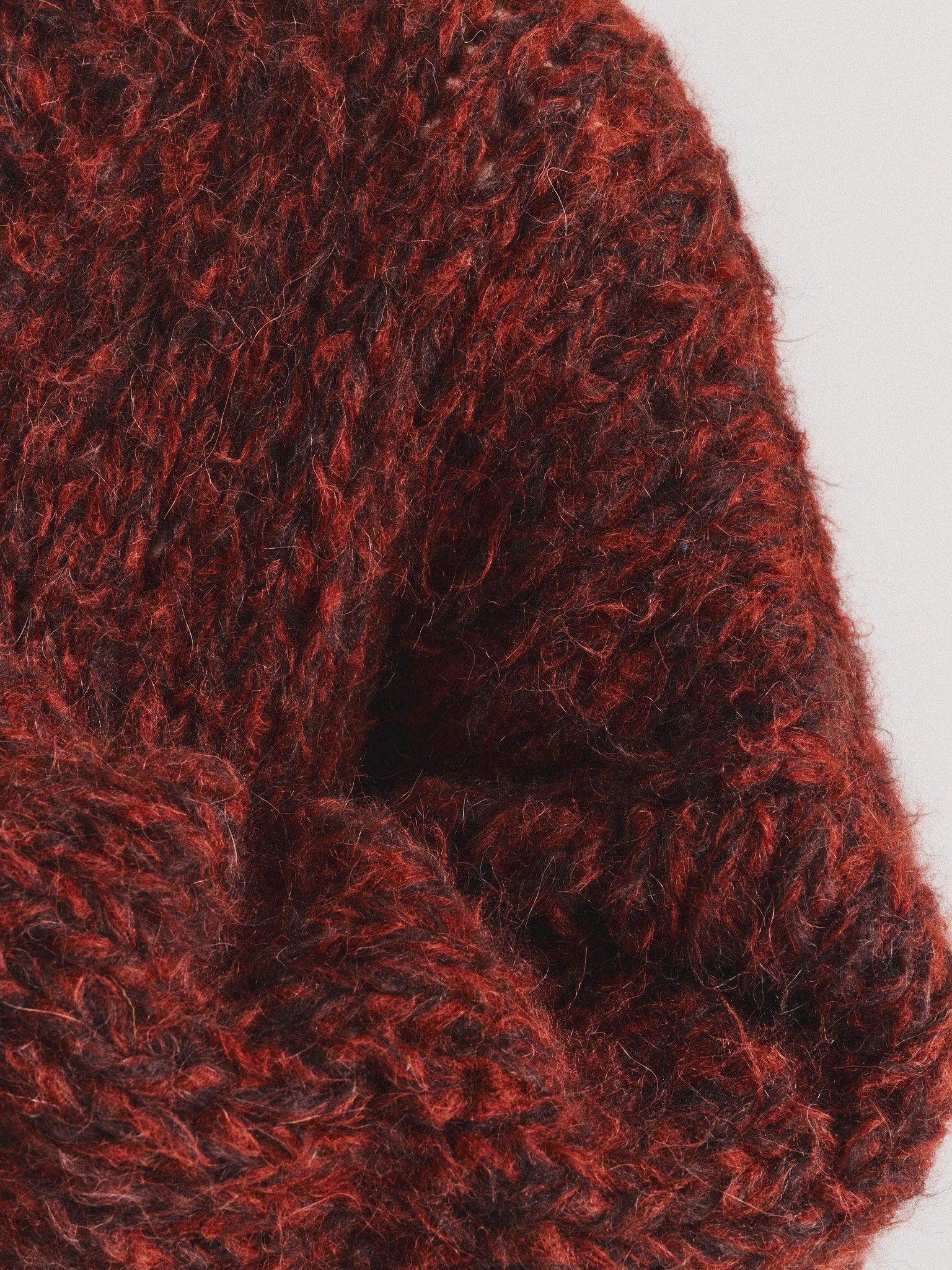 CARDIGAN ELSA - ALPA BROSSÉ - BRUN FONCÉ / ROUILLE