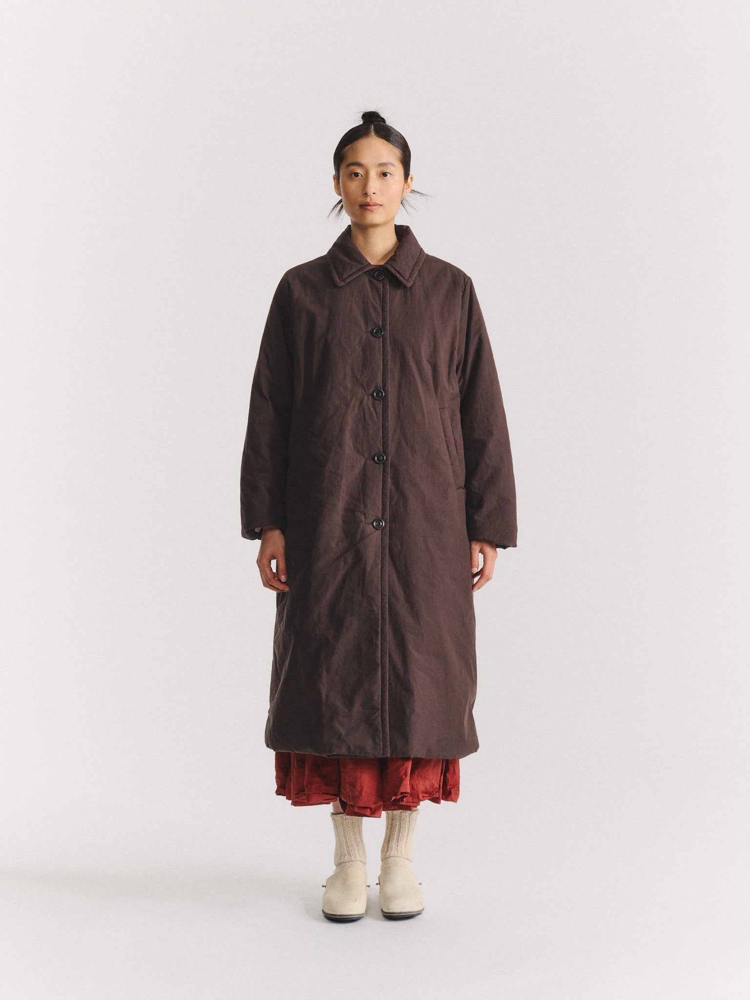 SALLY COAT - L WAX - EBONY