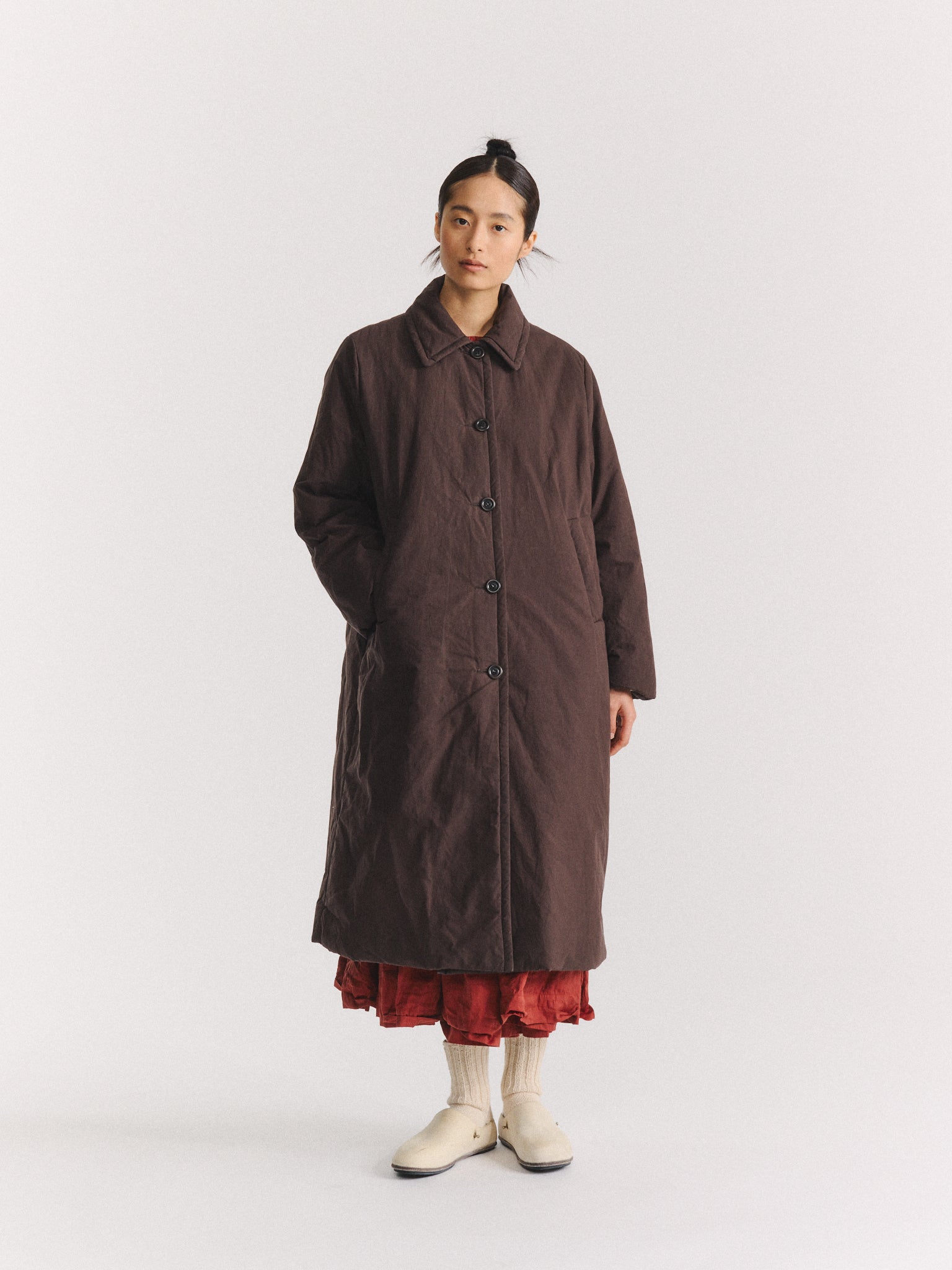 SALLY COAT - L WAX - EBONY