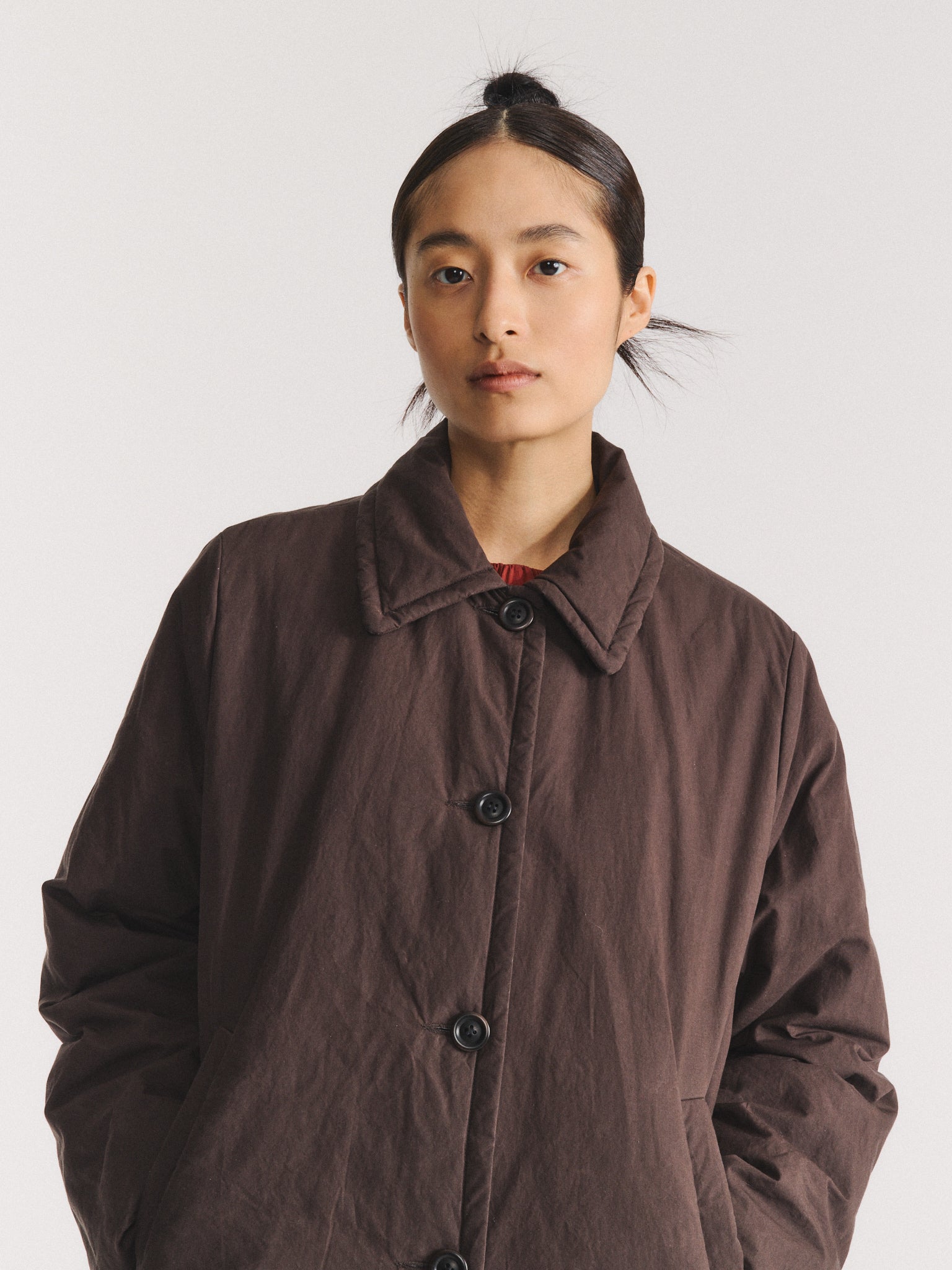 SALLY COAT - L WAX - EBONY