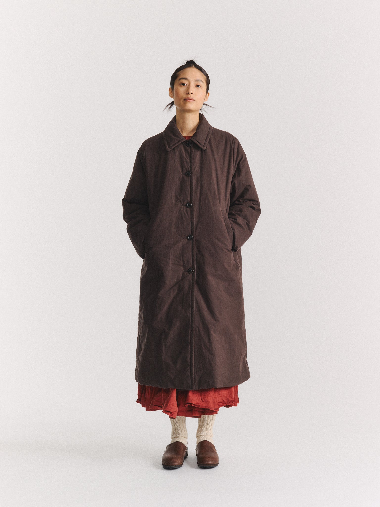 SALLY COAT - L WAX - EBONY