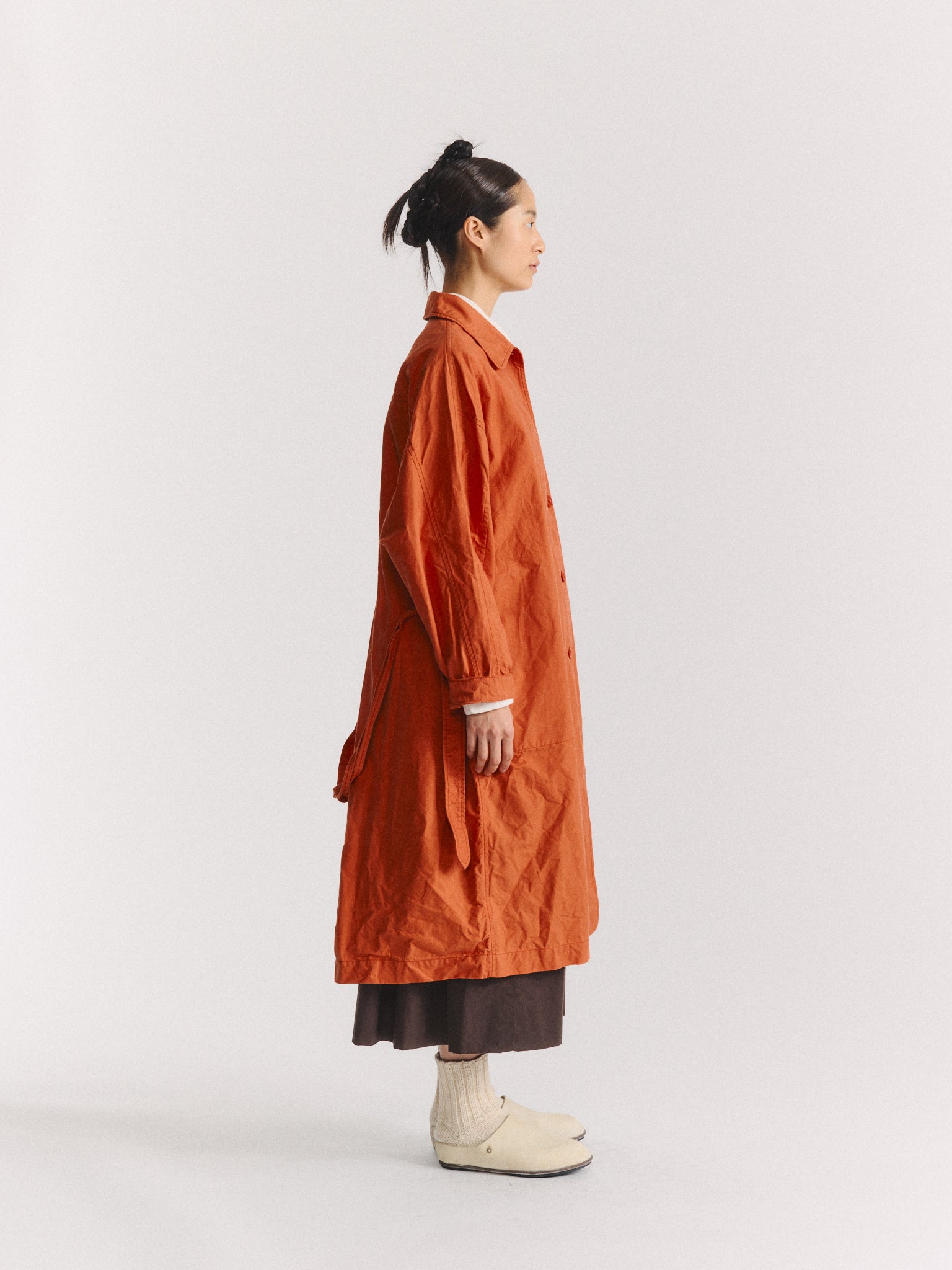 HOMIA COAT - H WAX - TERRACOTTA