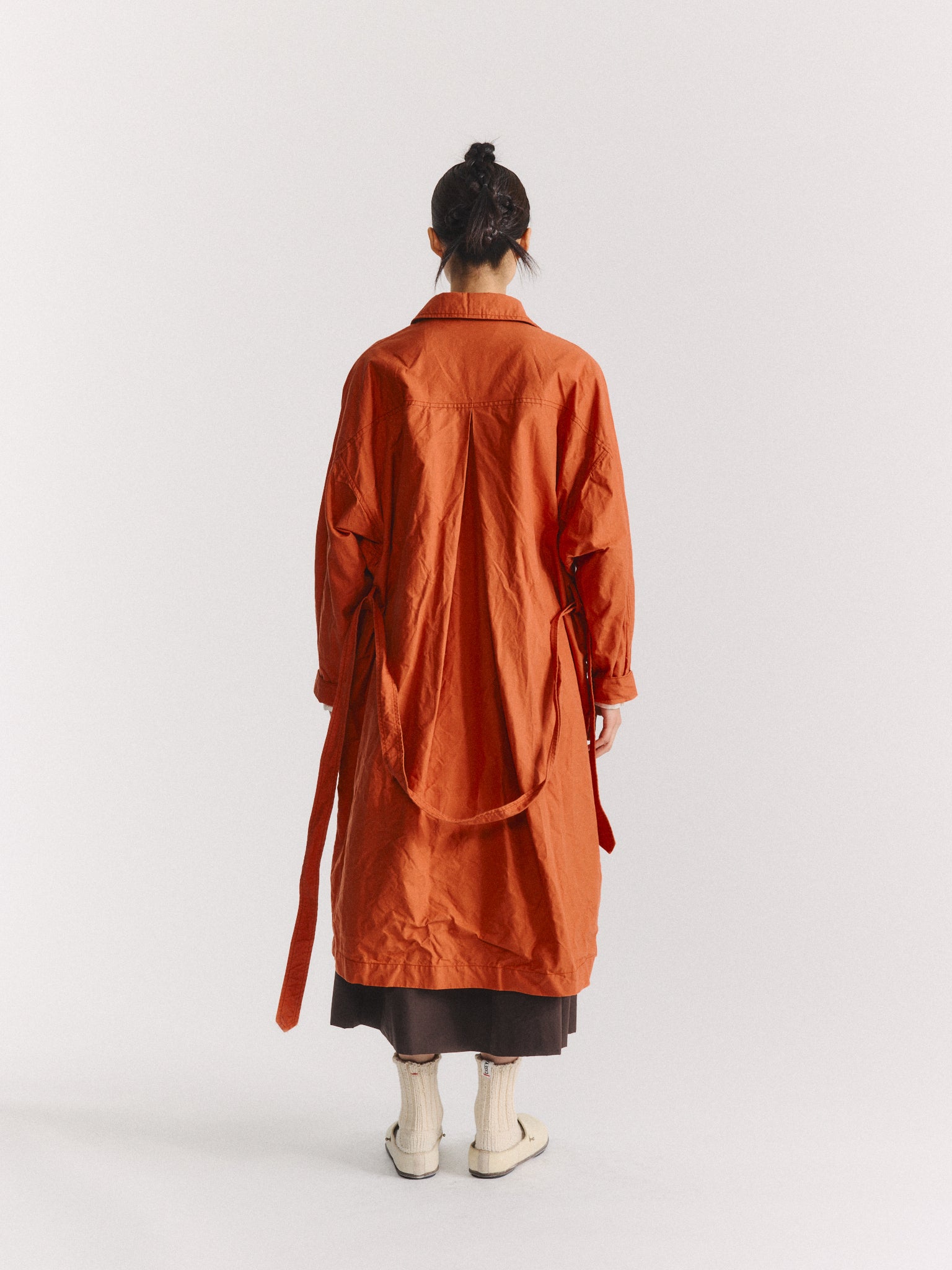 HOMIA COAT - H WAX - TERRACOTTA