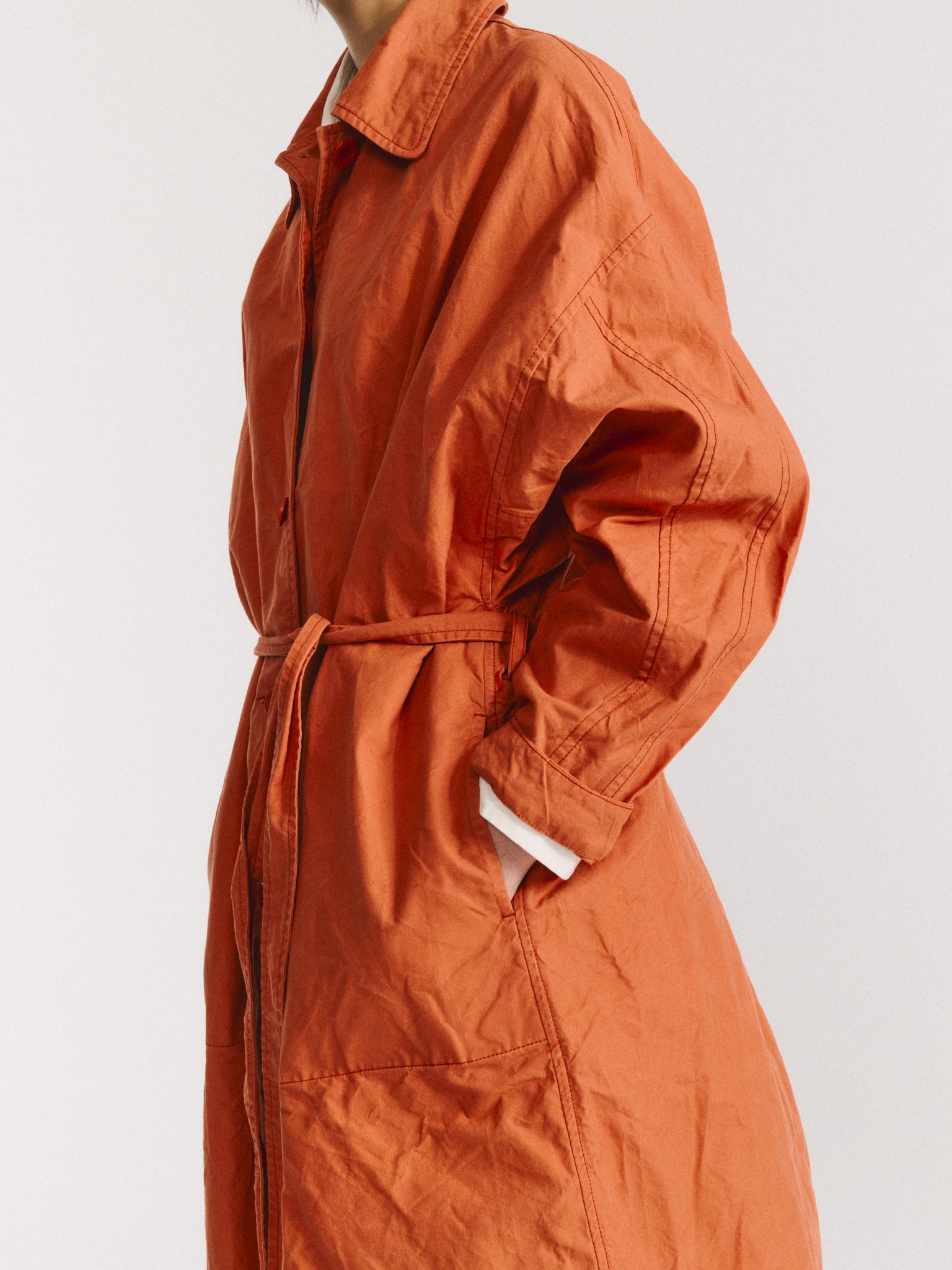 HOMIA COAT - H WAX - TERRACOTTA