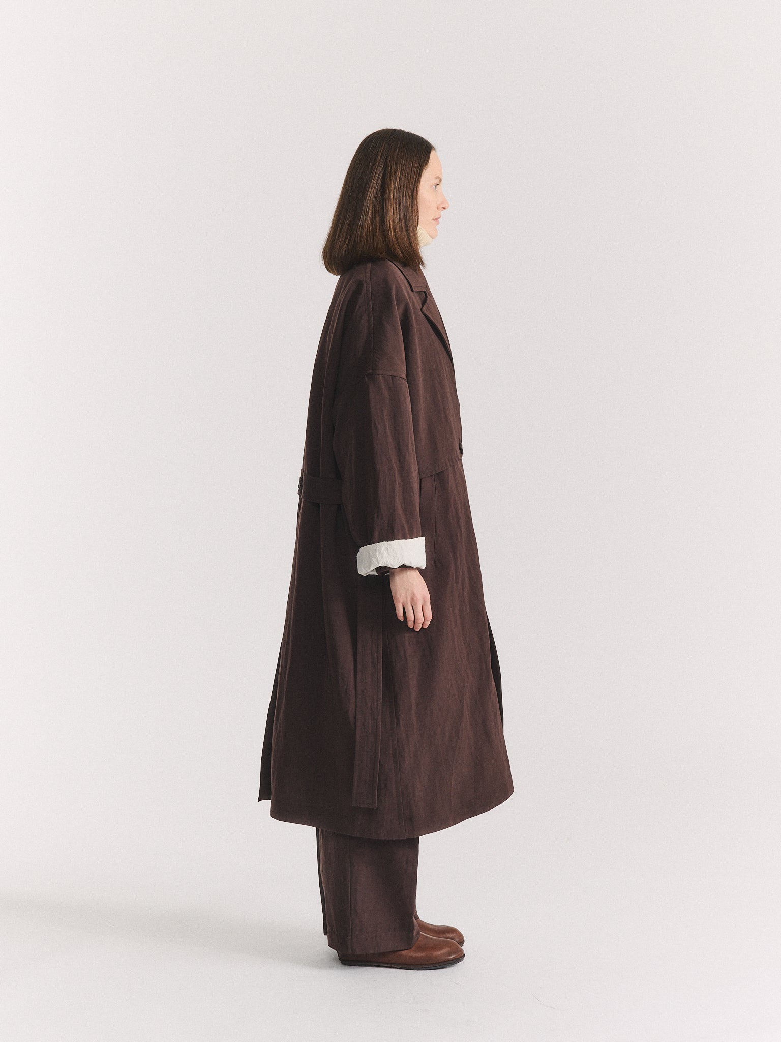 LUNA COAT - DRY WOOL - BUNGA