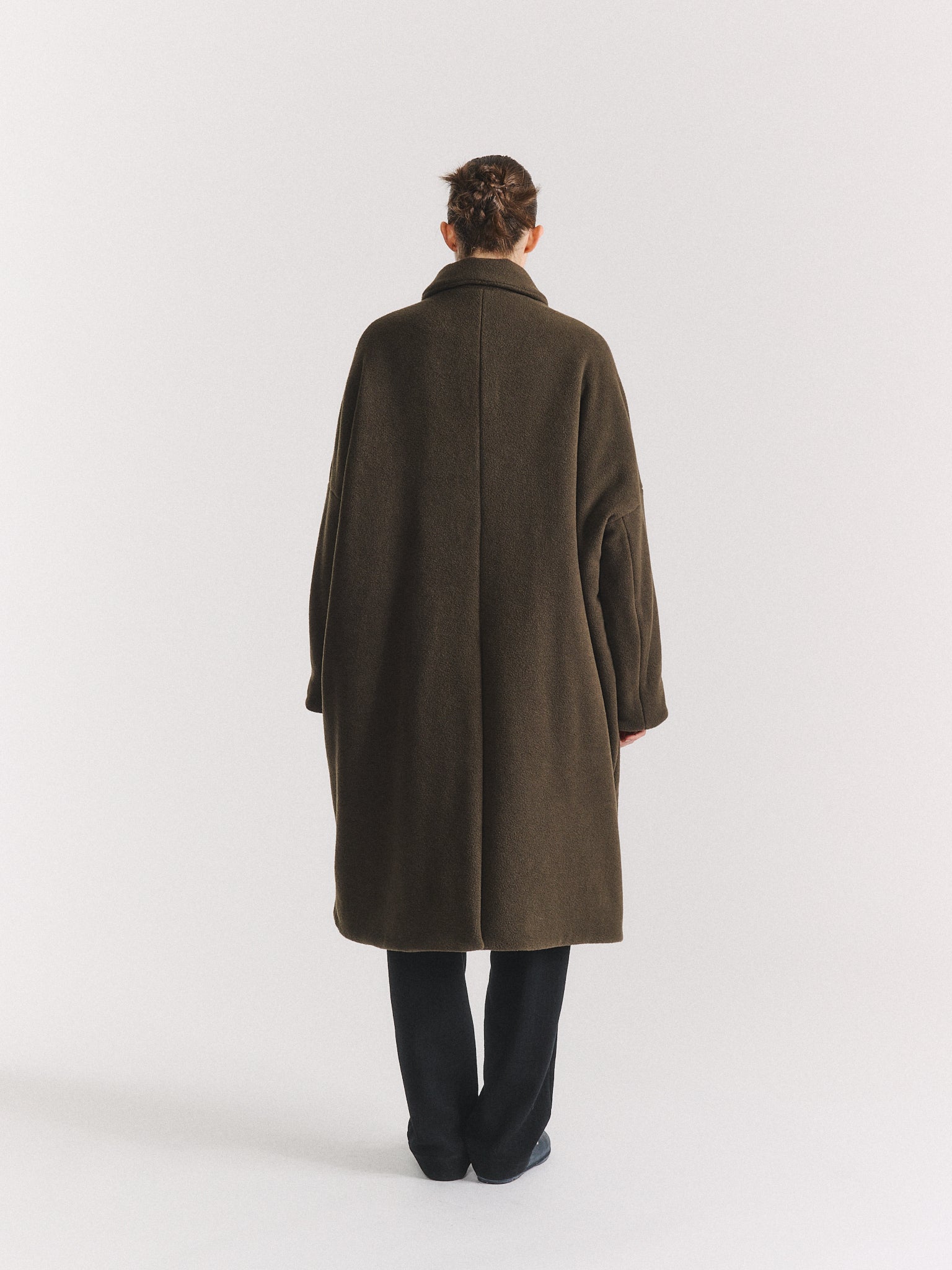 BIG BLOBBY COAT - HEAVY CASHEMERE - KHAKI