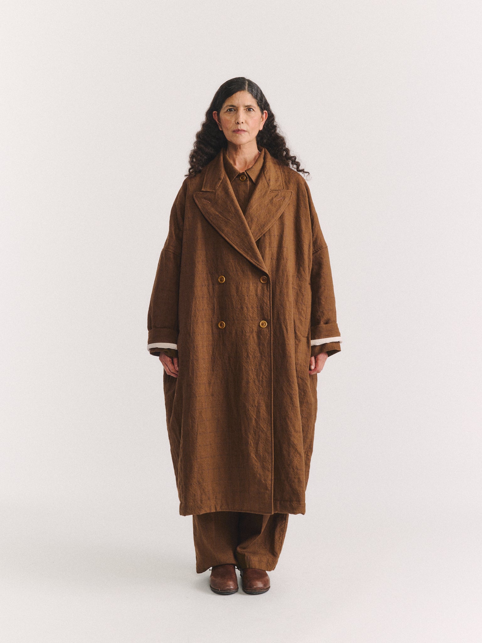 FRAN COAT - WASHED WOOL - AS IS