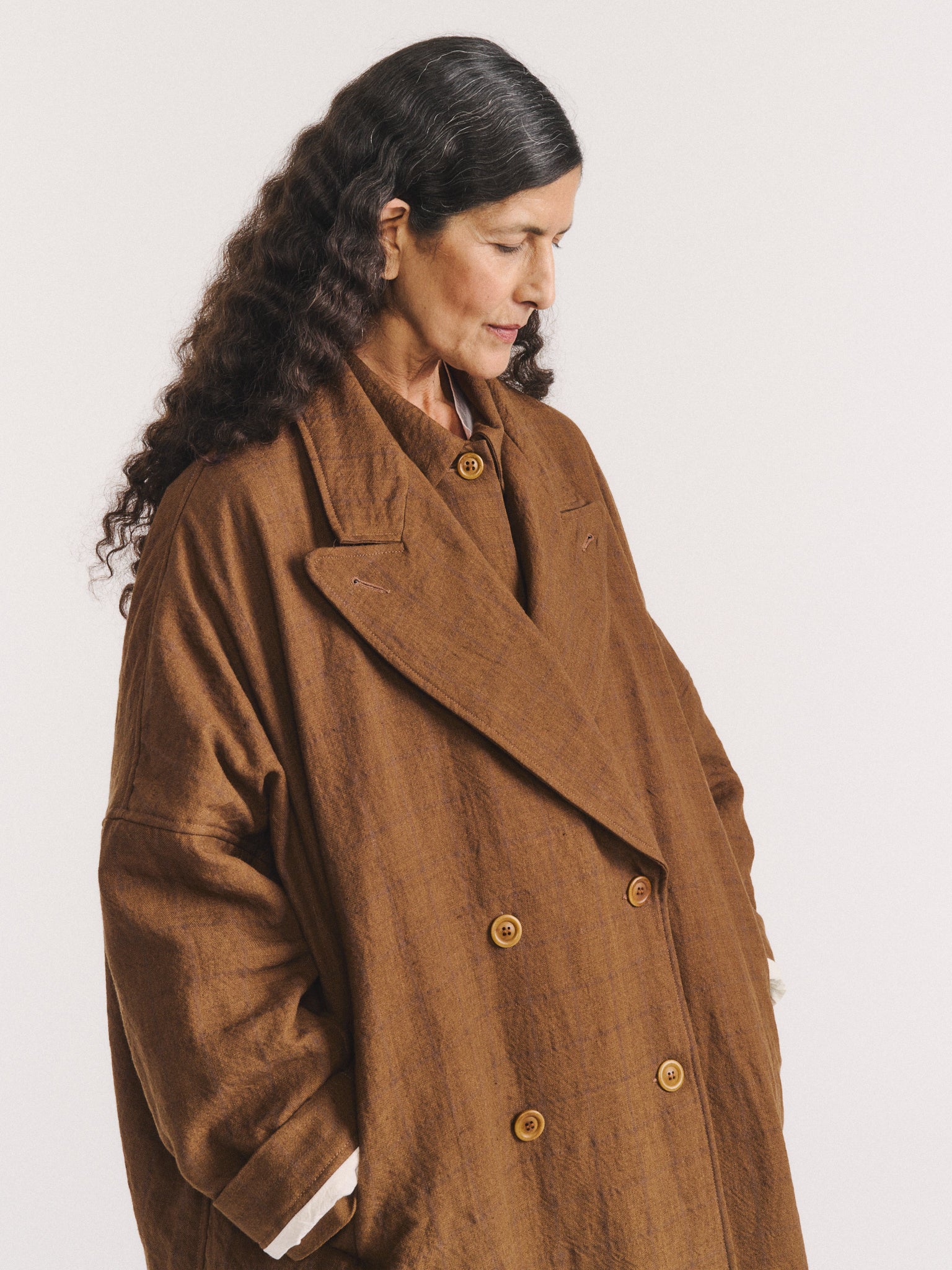 FRAN COAT - WASHED WOOL - AS IS