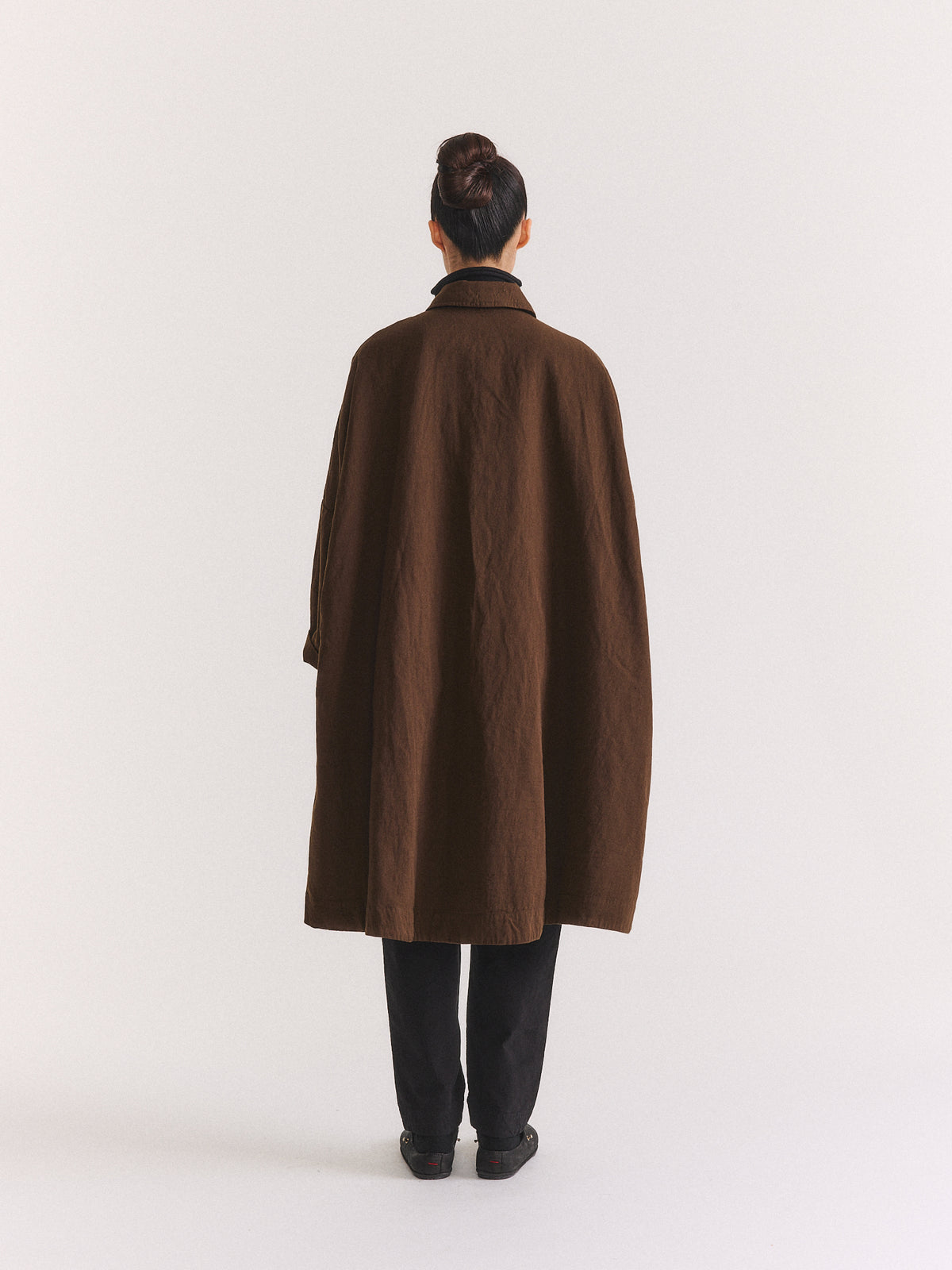 ATOMLESS COAT - WOOLIN - BROWN
