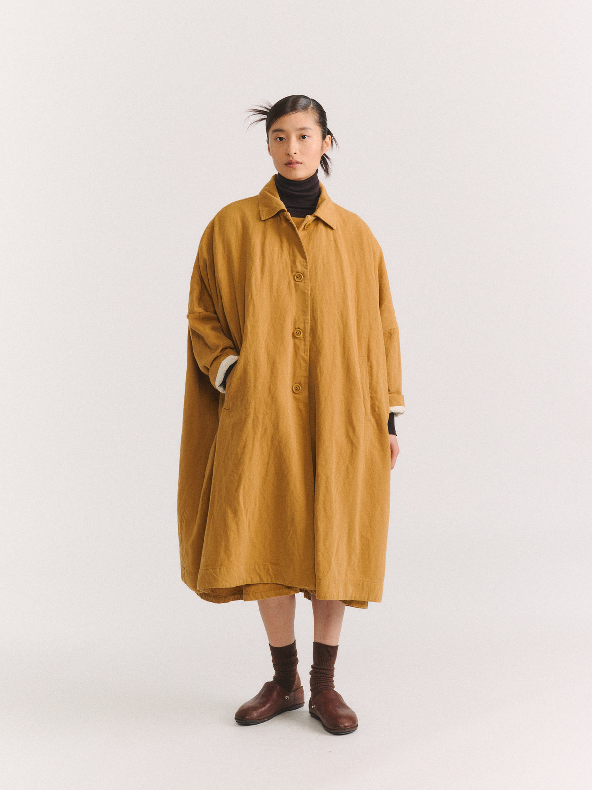ATOMLESS COAT - WOOLIN - GOLD